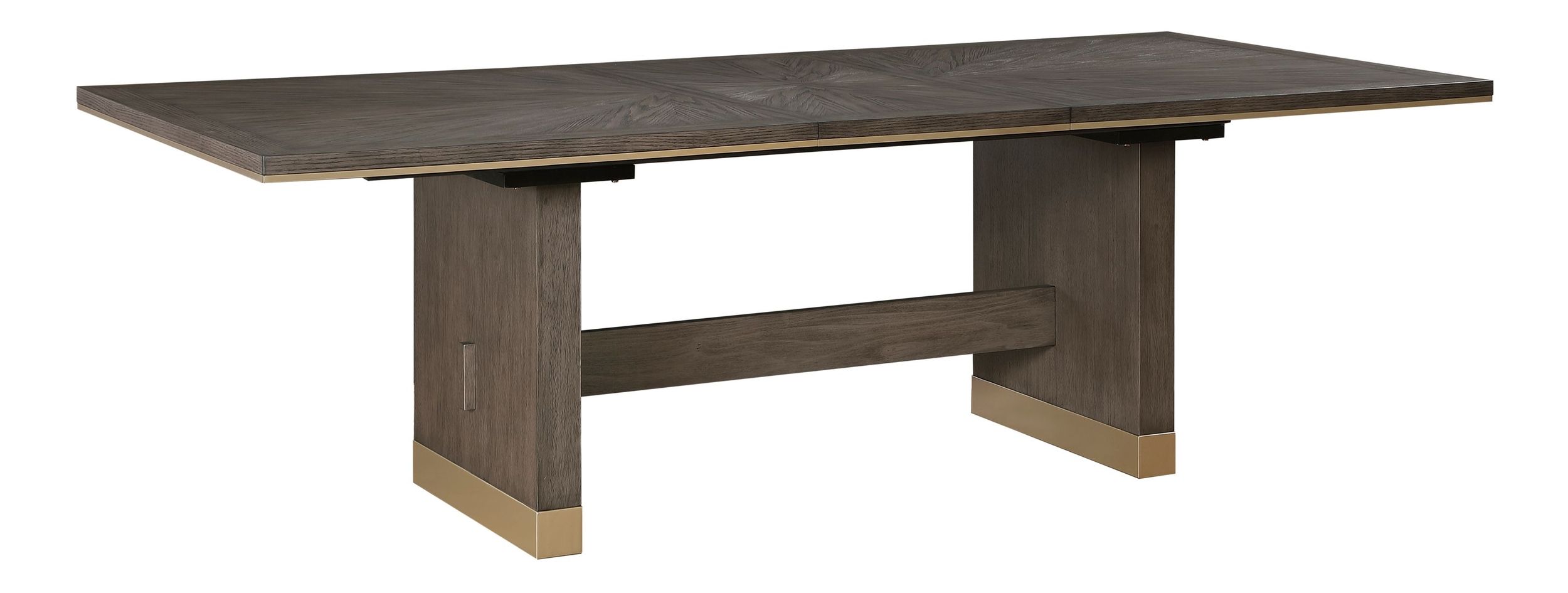 Griffin Rectangular Extendable Wood/Metal Dining Table