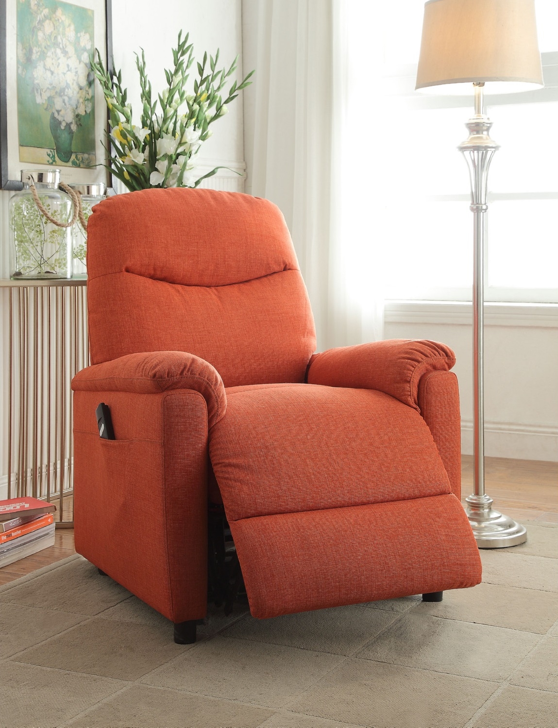 Catina Fabric Recliner Chair w/Power Lift