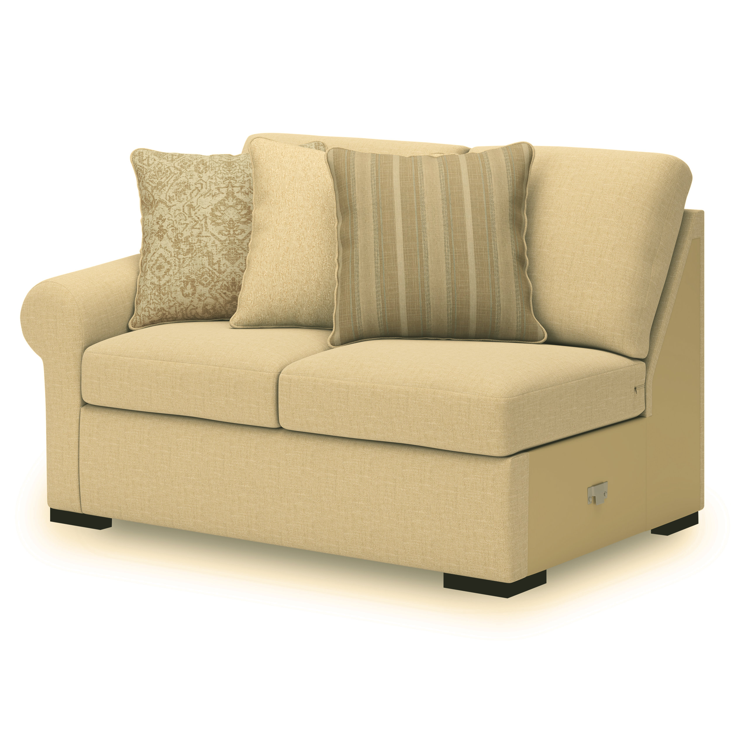 LadyMae Fabric 3-Piece L-Shaped Sectional Sofa