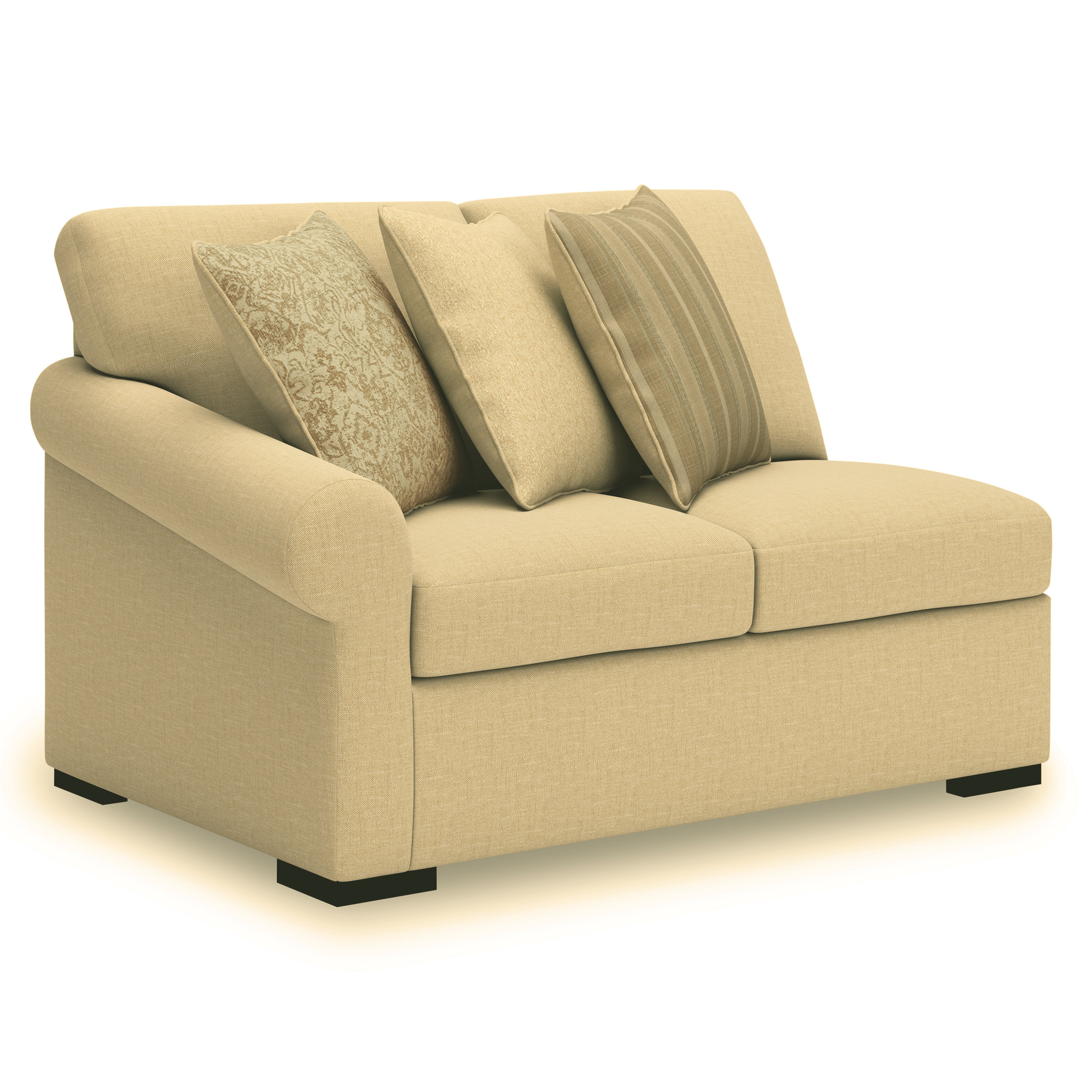 LadyMae Fabric 3-Piece L-Shaped Sectional Sofa