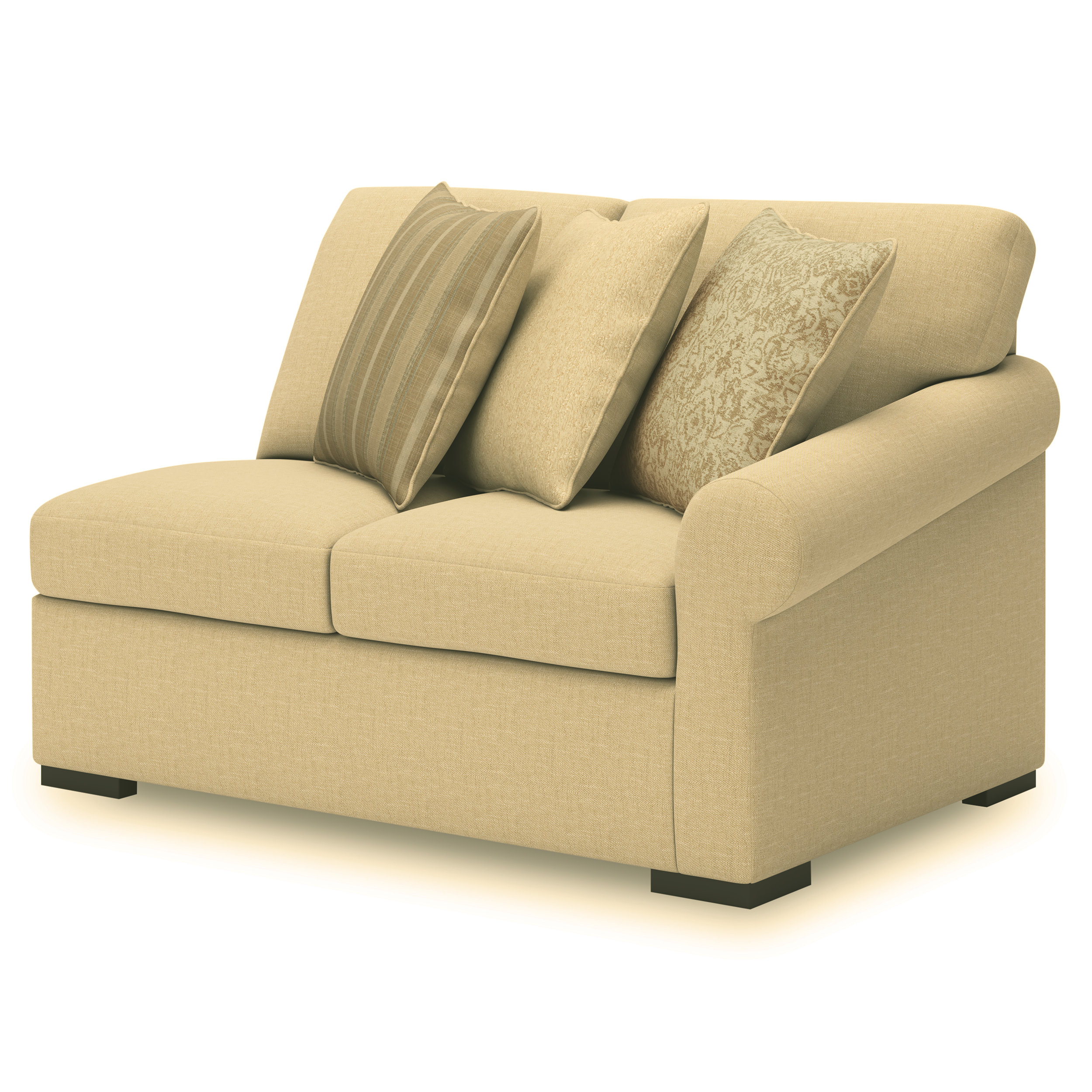 LadyMae Fabric 3-Piece L-Shaped Sectional Sofa