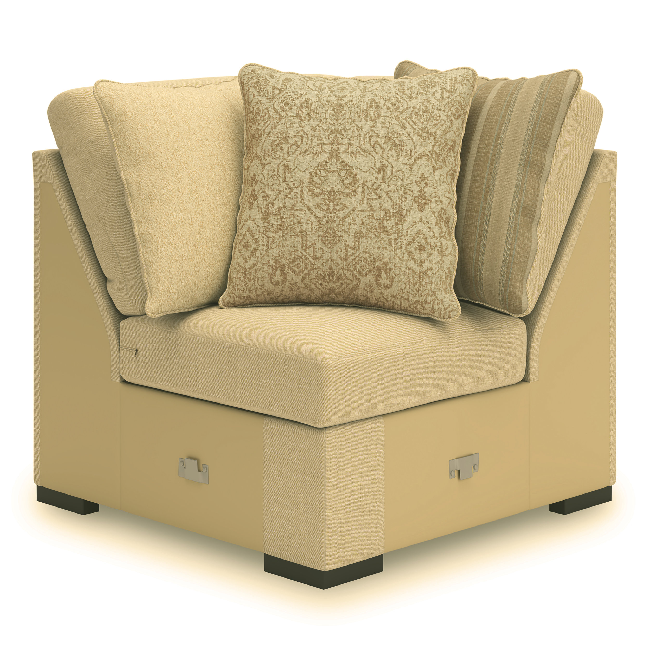 LadyMae Fabric 3-Piece L-Shaped Sectional Sofa