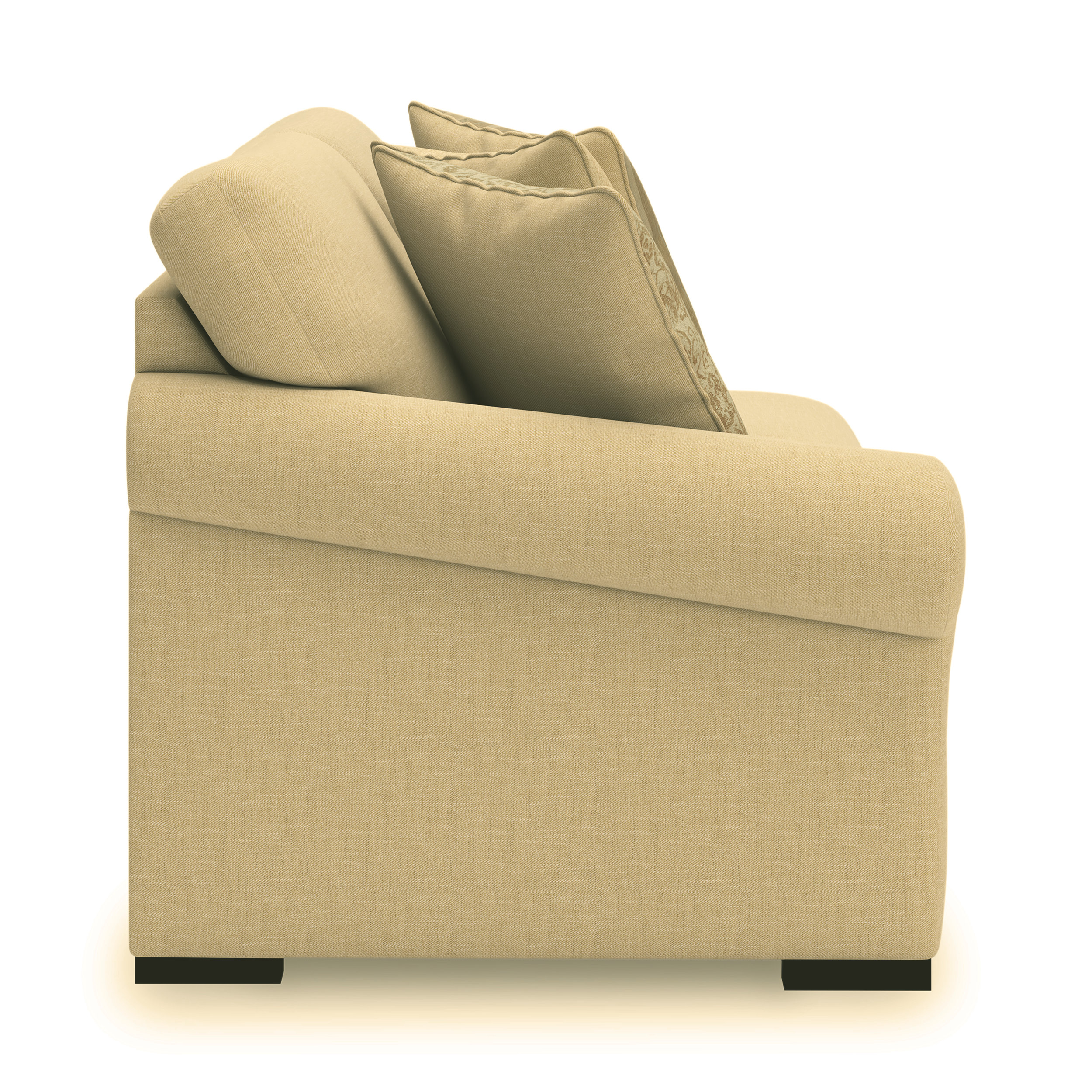 LadyMae Fabric Right 2-Piece L-Shaped Sectional Sofa w/Chaise