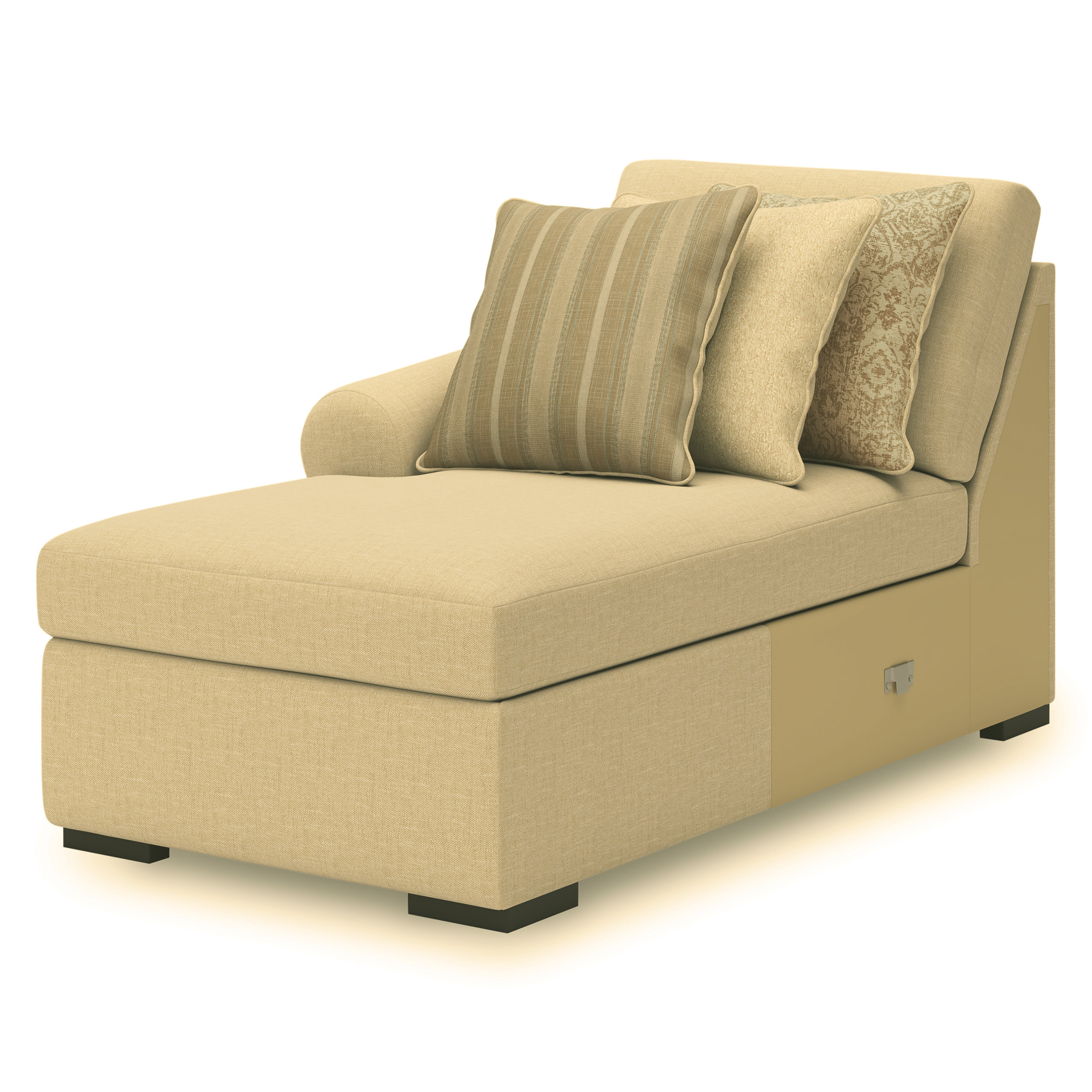 LadyMae Fabric Right 2-Piece L-Shaped Sectional Sofa w/Chaise