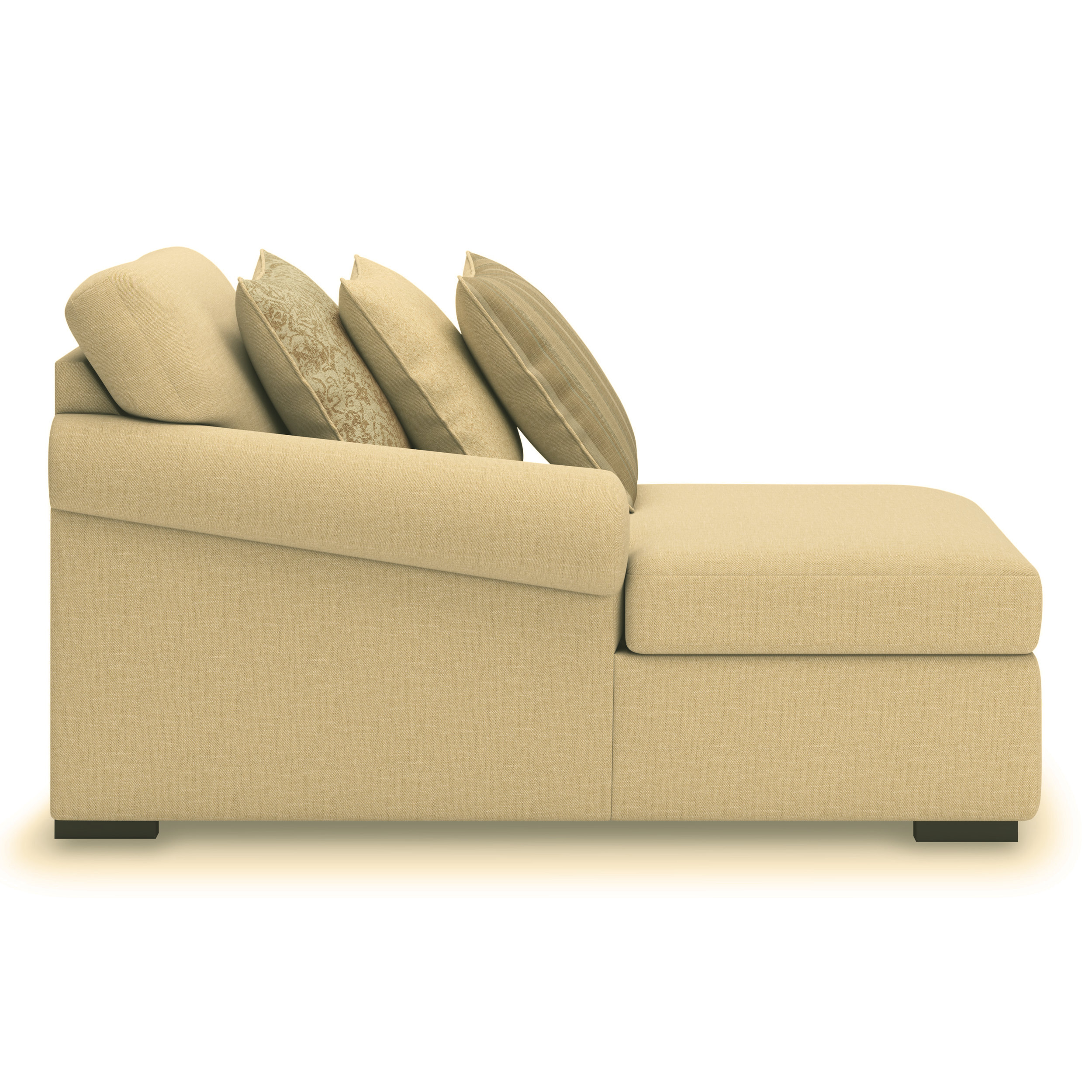 LadyMae Fabric Right 2-Piece L-Shaped Sectional Sofa w/Chaise