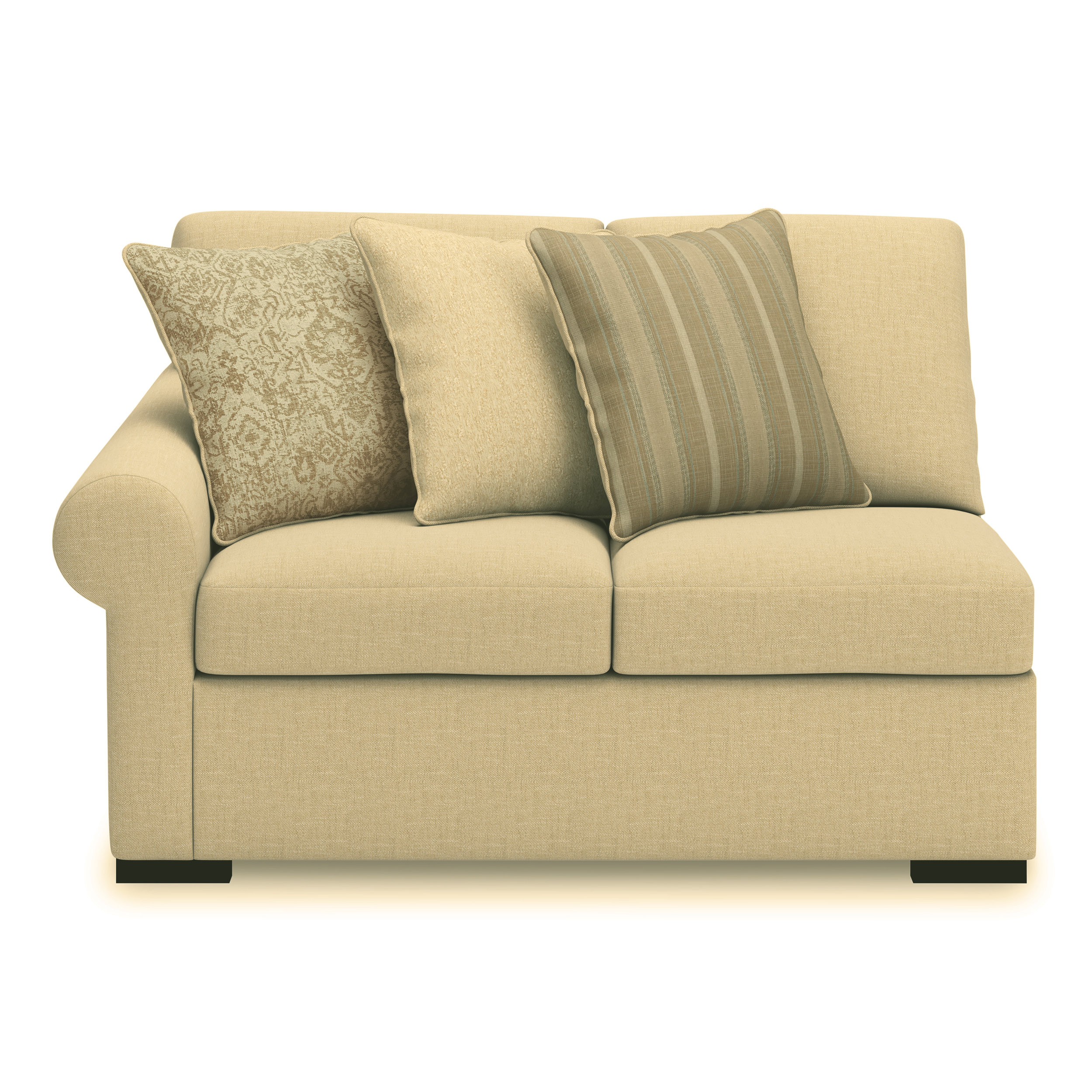 LadyMae Fabric 4-Piece U-Shaped Sectional Sofa w/Right Chaise