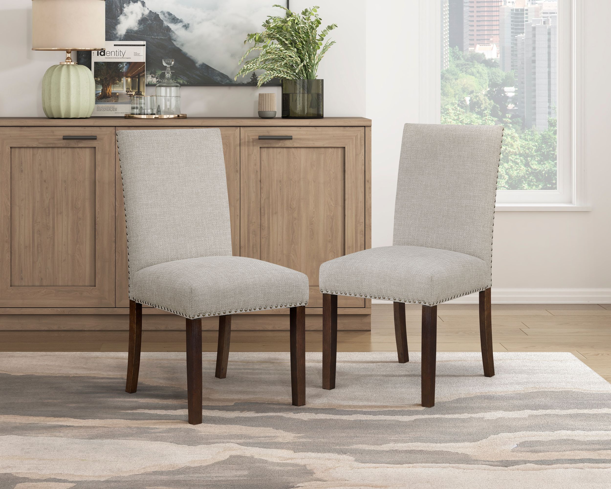 Paulson Fabric/Wood Side Chair