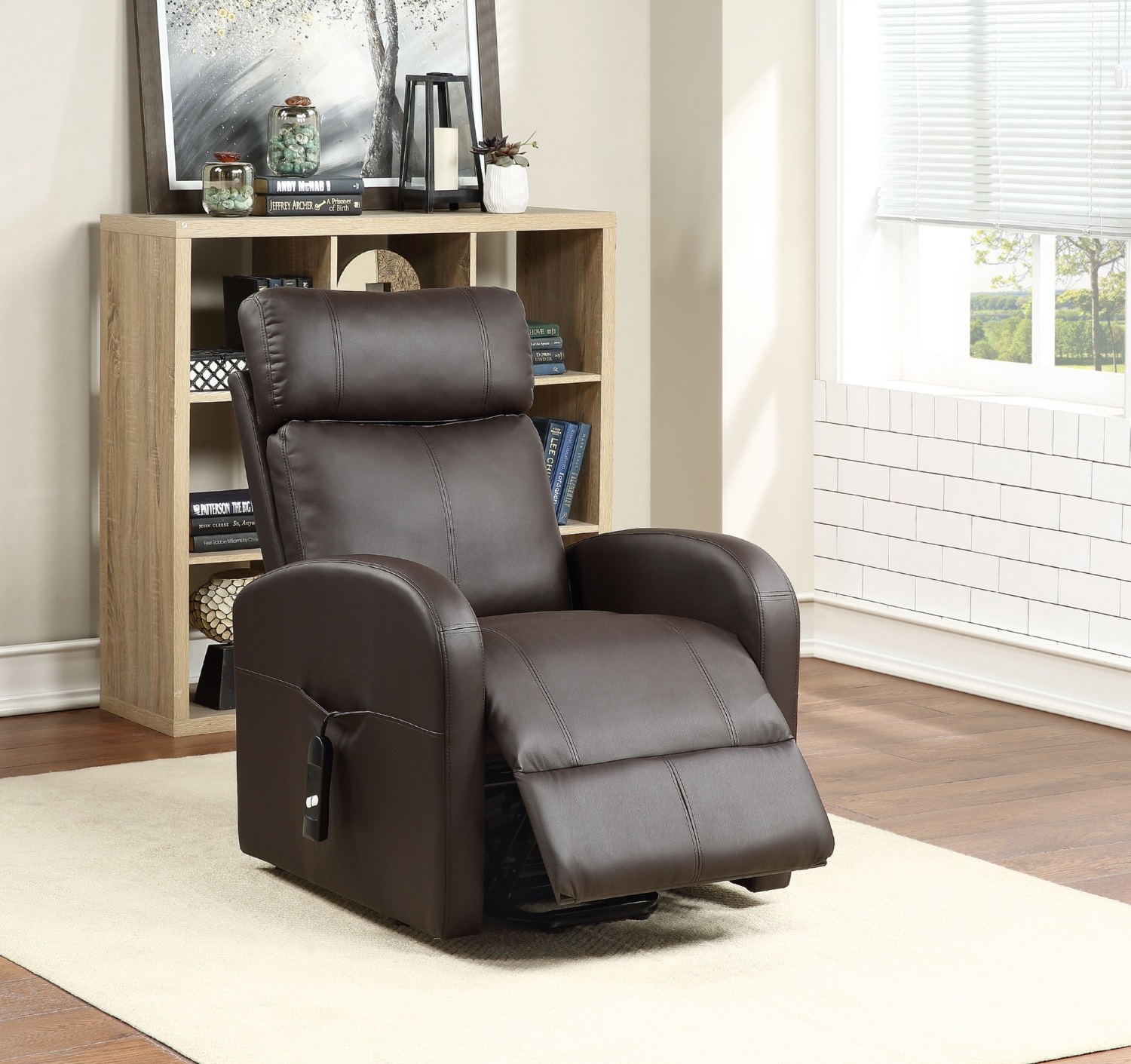 Ricardo Leatherette Recliner Chair w/Power Lift