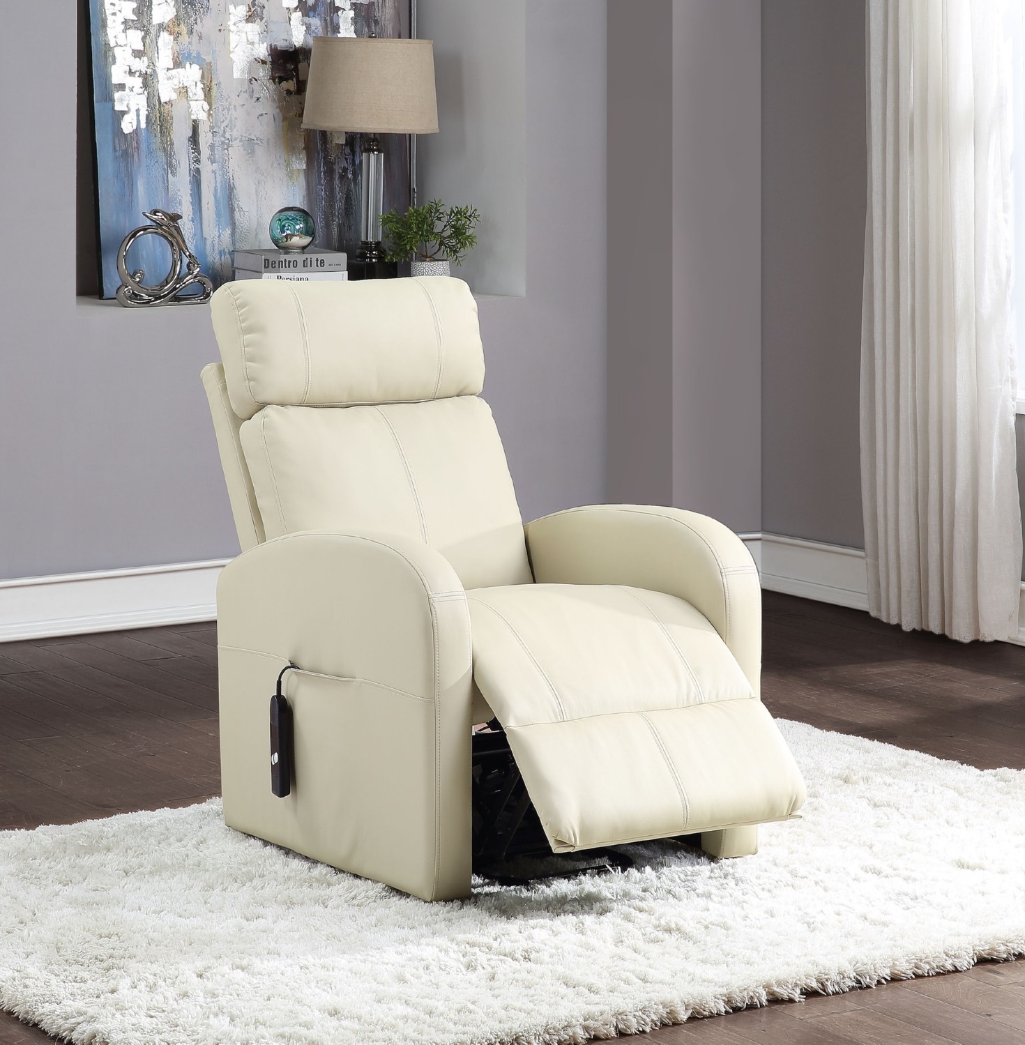 Ricardo Leatherette Recliner Chair w/Power Lift