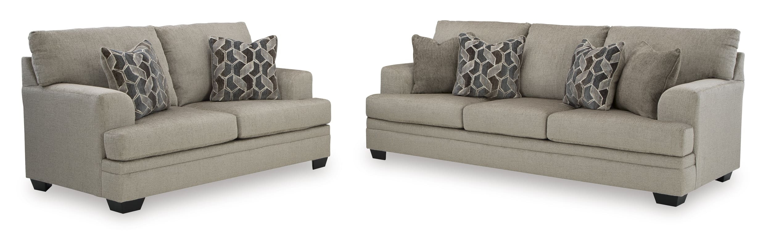 Ashley Stonemeade Polyester Sofa And Loveseat