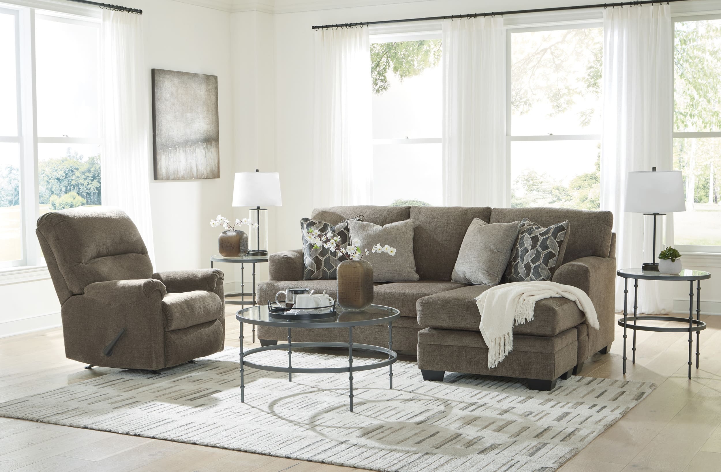 Ashley Stonemeade Sofa Chaise And Chair