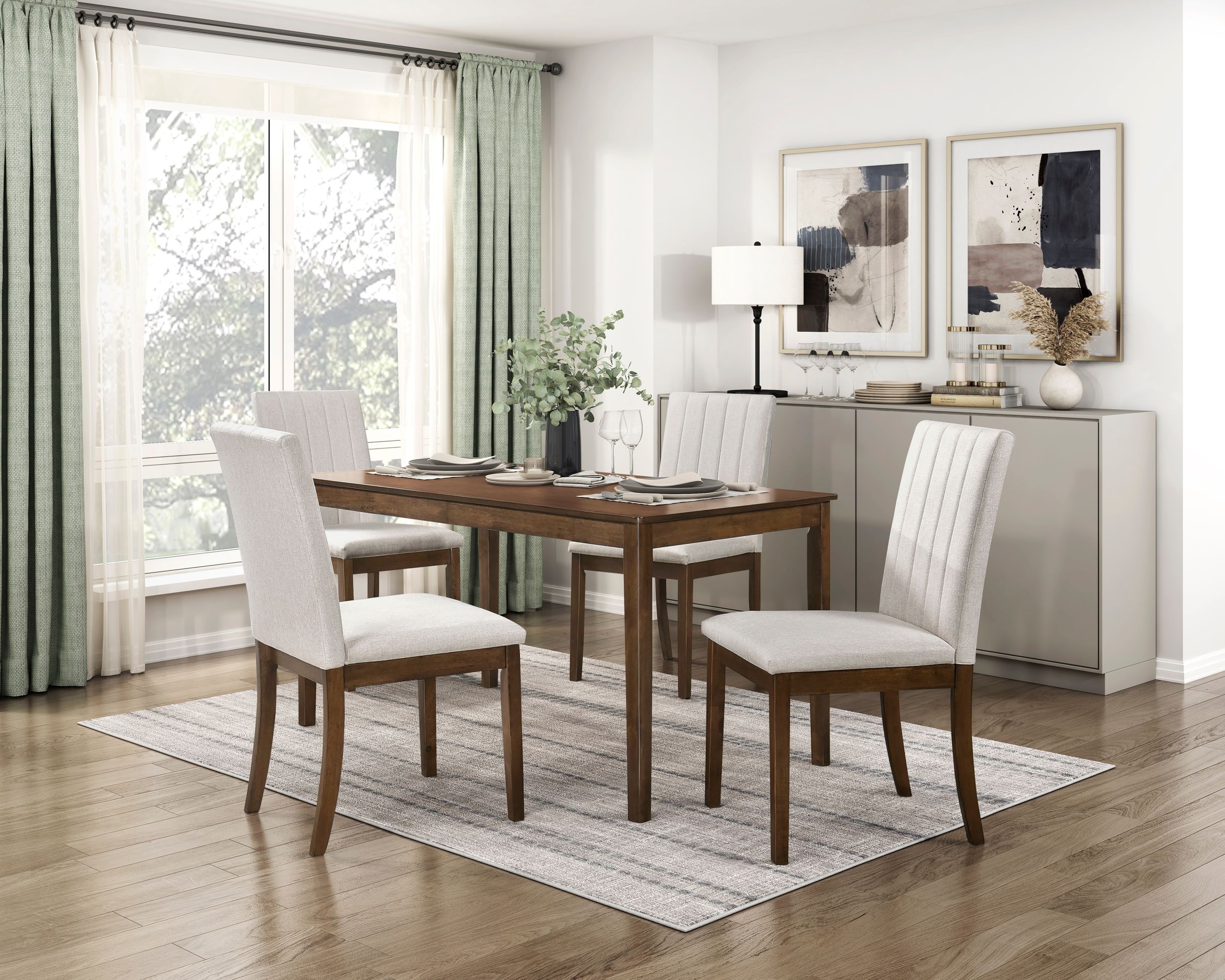 Maude Rectangular Wood Dining Table
