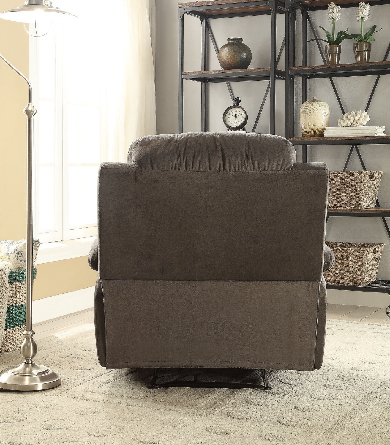 Bina Polished Microfiber Recliner