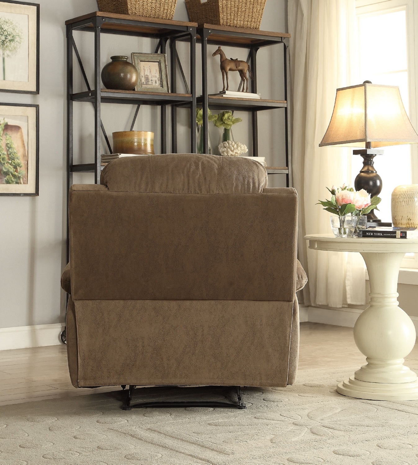 Bina Polished Microfiber Recliner
