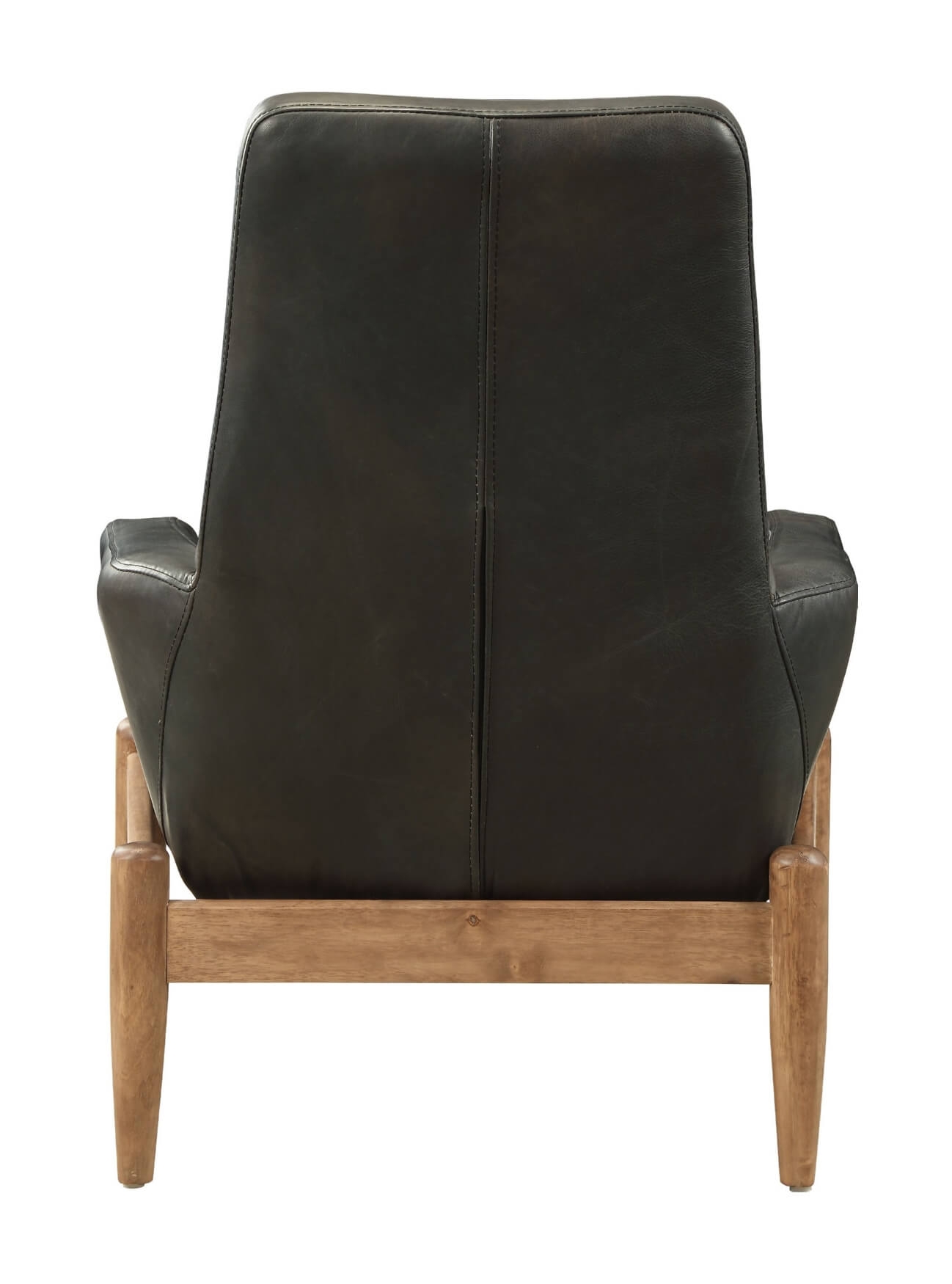Dolphin Top Grain Leather Accent Chair