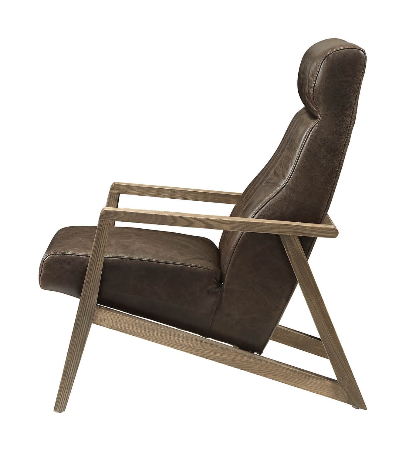 Emint Top Grain Leather Accent Chair