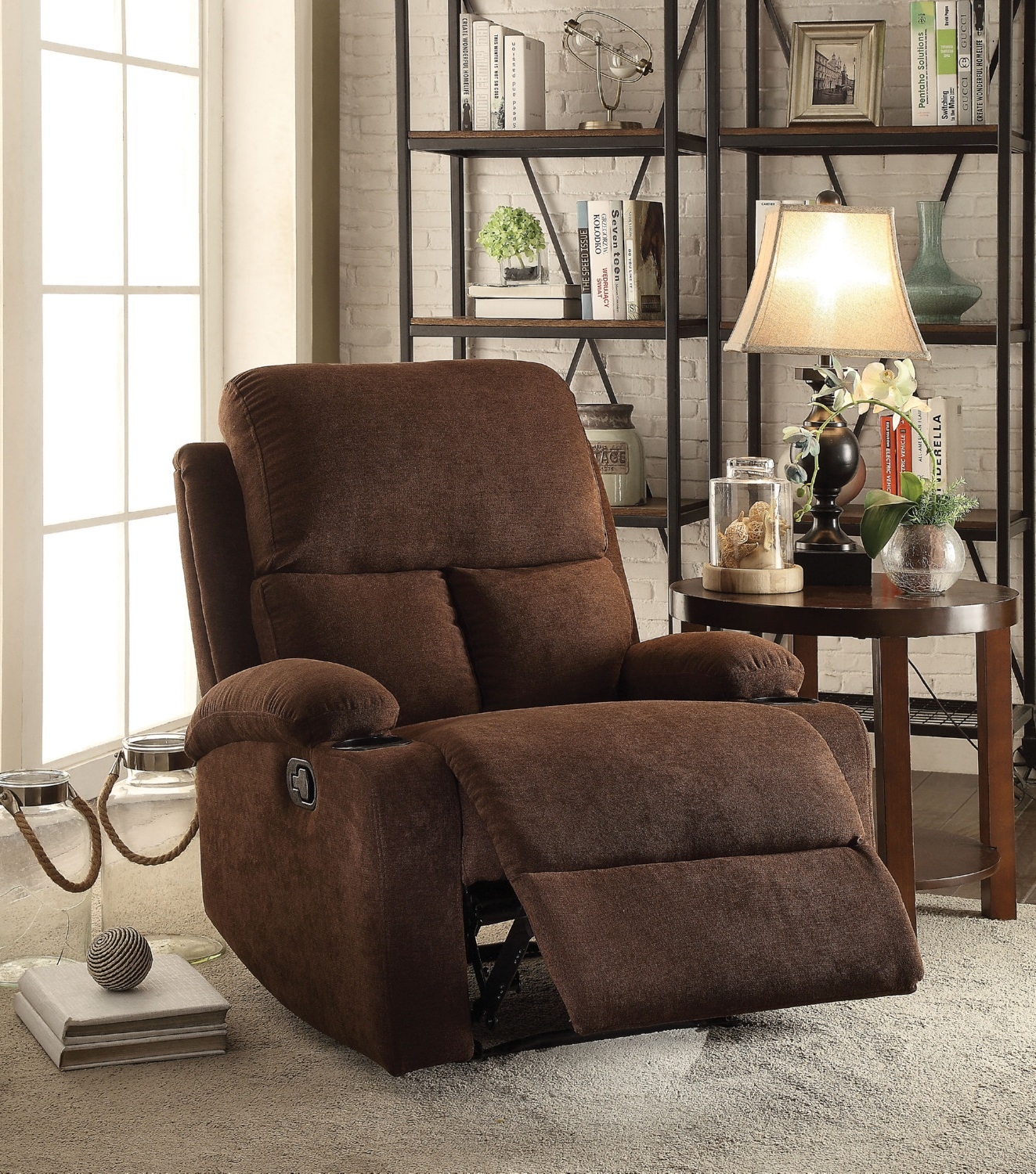 Rosia Fabric Linen Recliner Chair