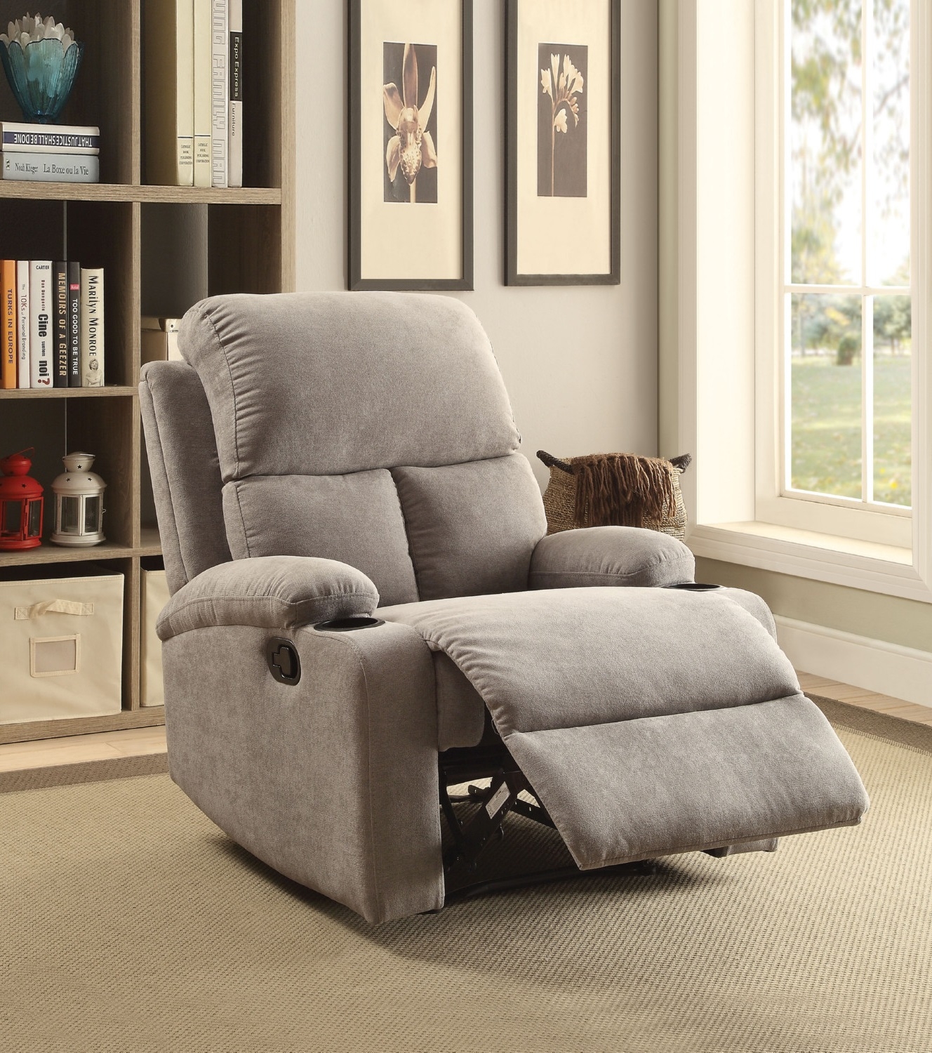 Rosia Fabric Linen Recliner Chair