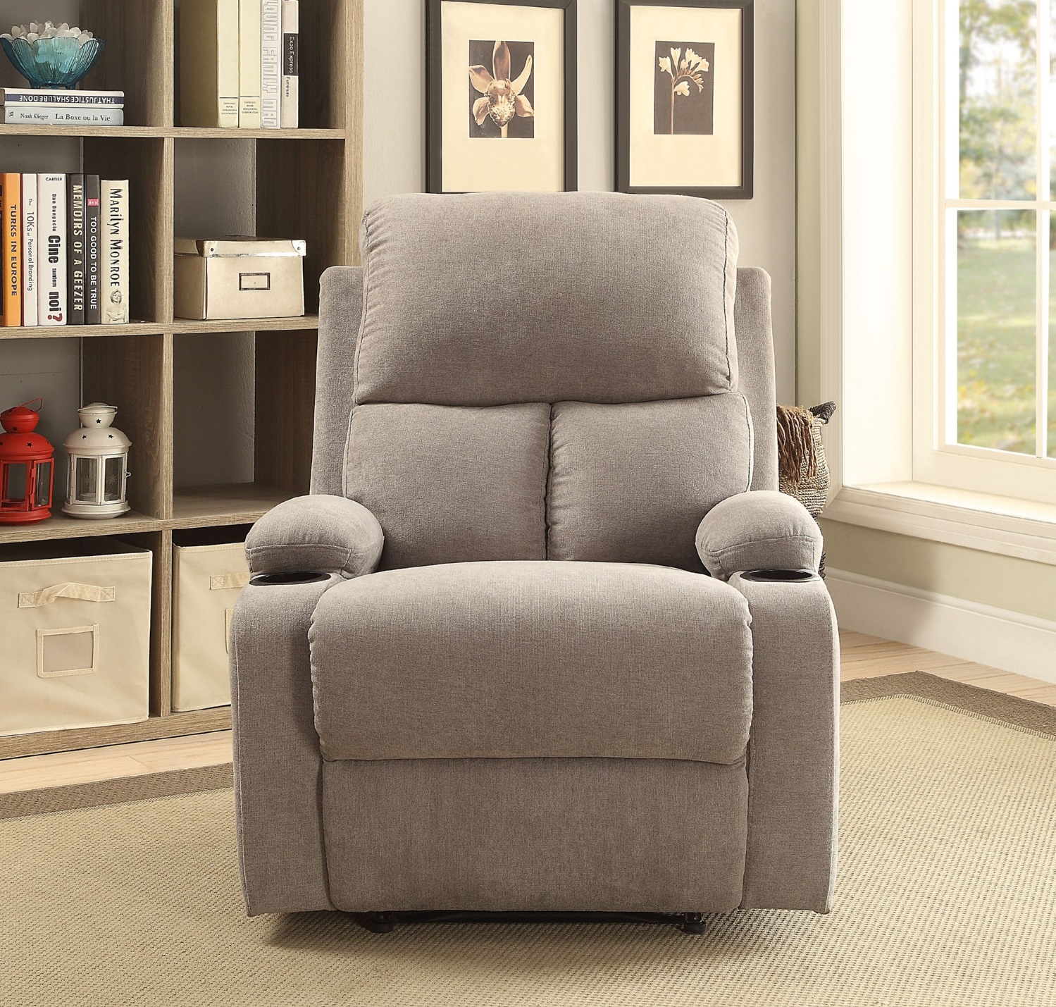 Rosia Fabric Linen Recliner Chair