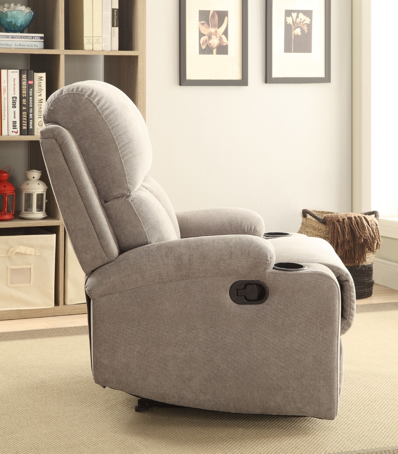 Rosia Fabric Linen Recliner Chair
