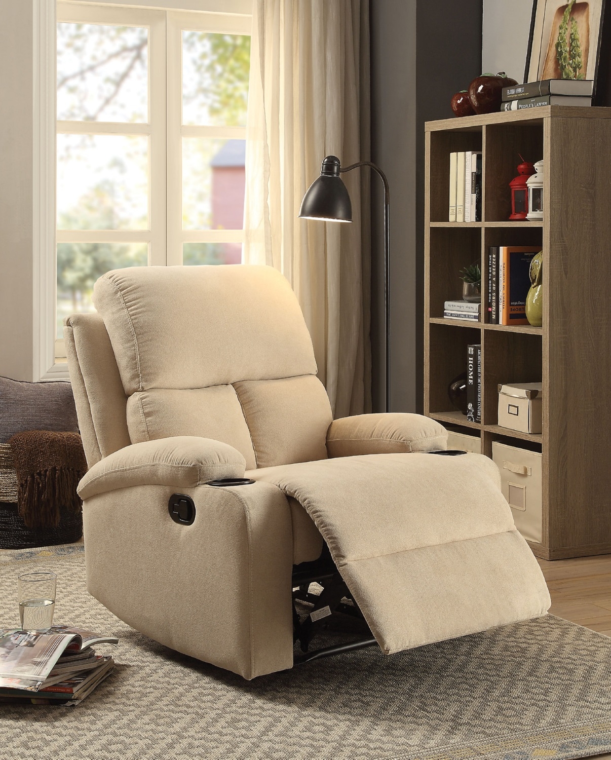 Rosia Fabric Linen Recliner Chair