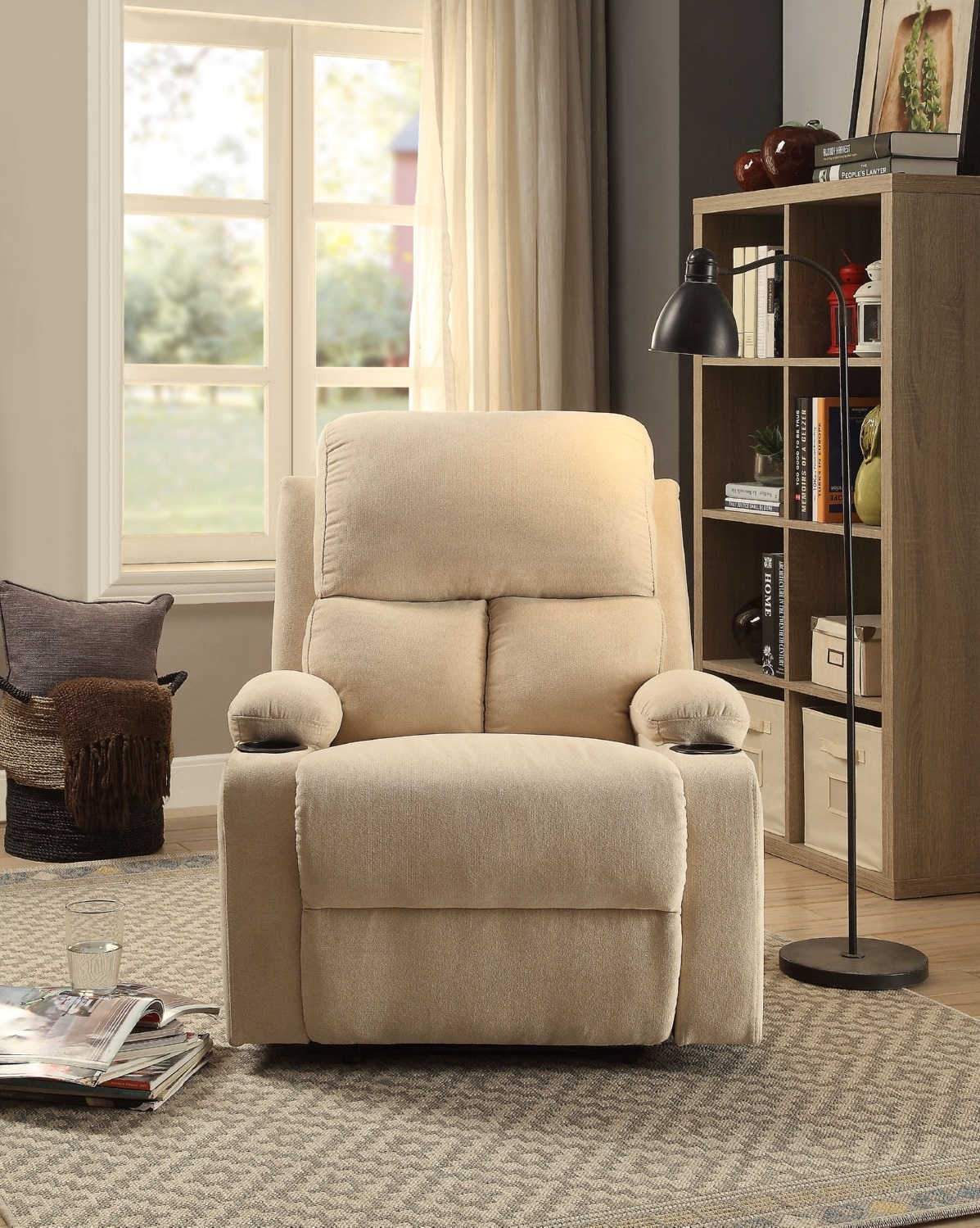 Rosia Fabric Linen Recliner Chair