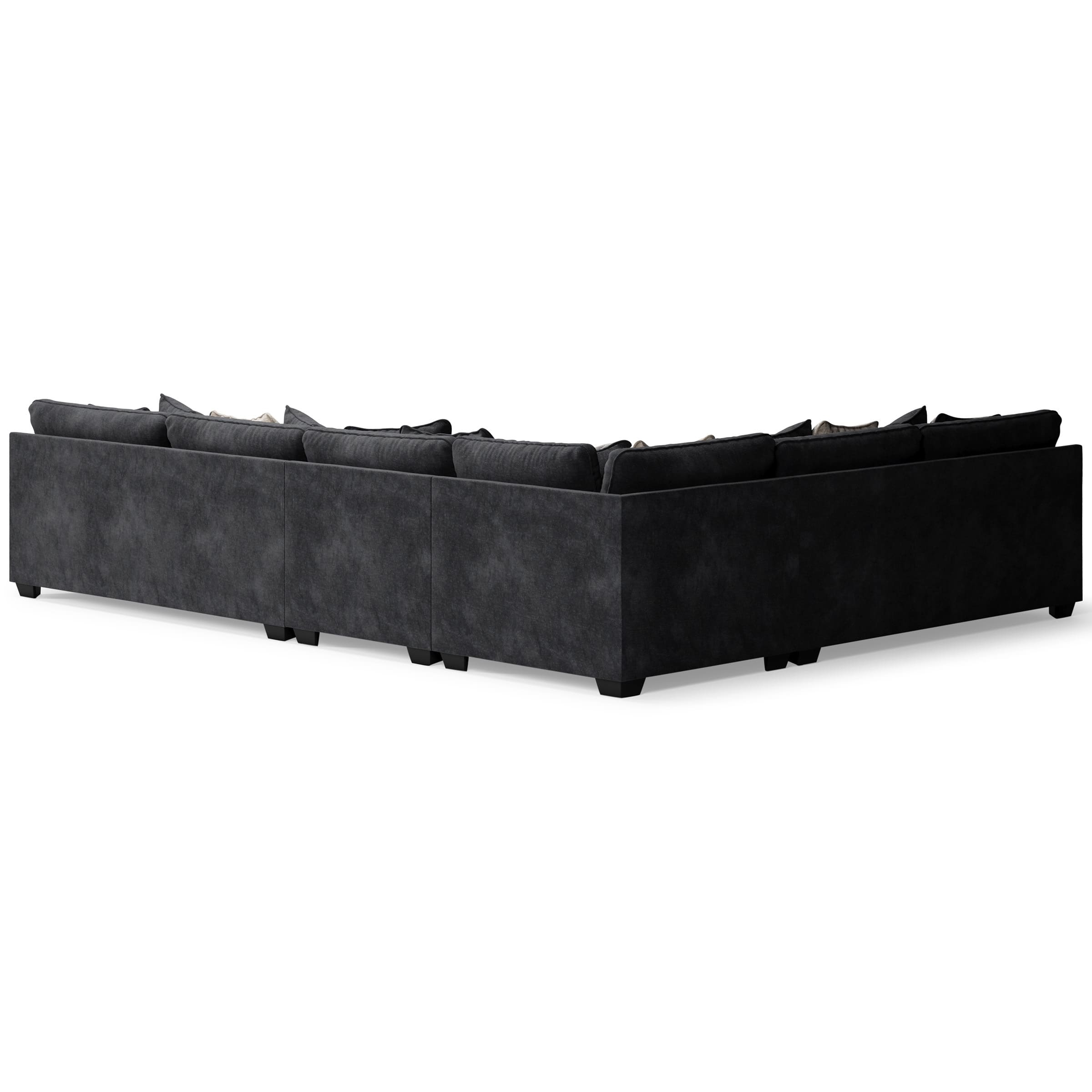 Lavernett 4-Piece Polyester L-Shaped Sectional Sofa