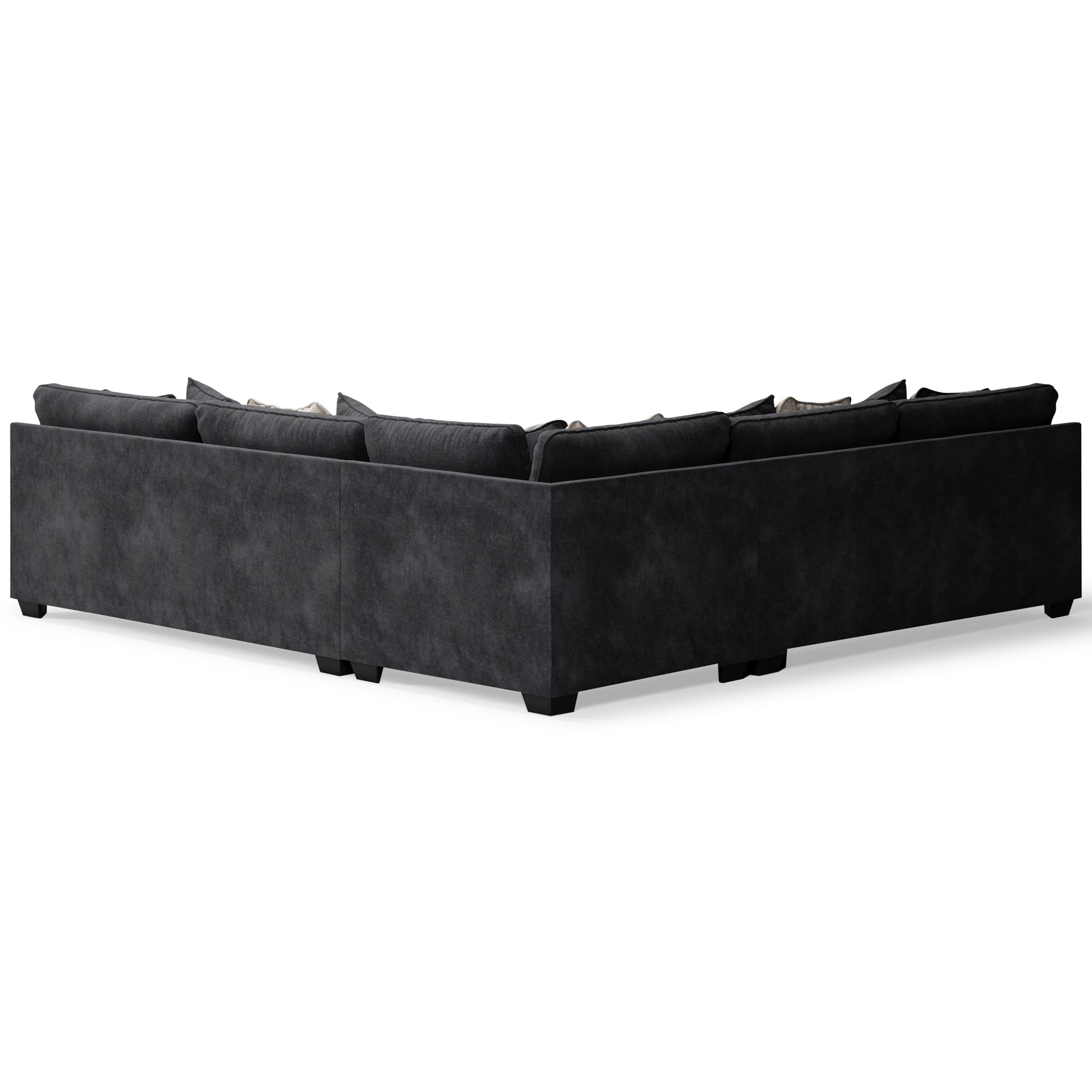 Lavernett 3-Piece Polyester L-Shaped Sectional Sofa