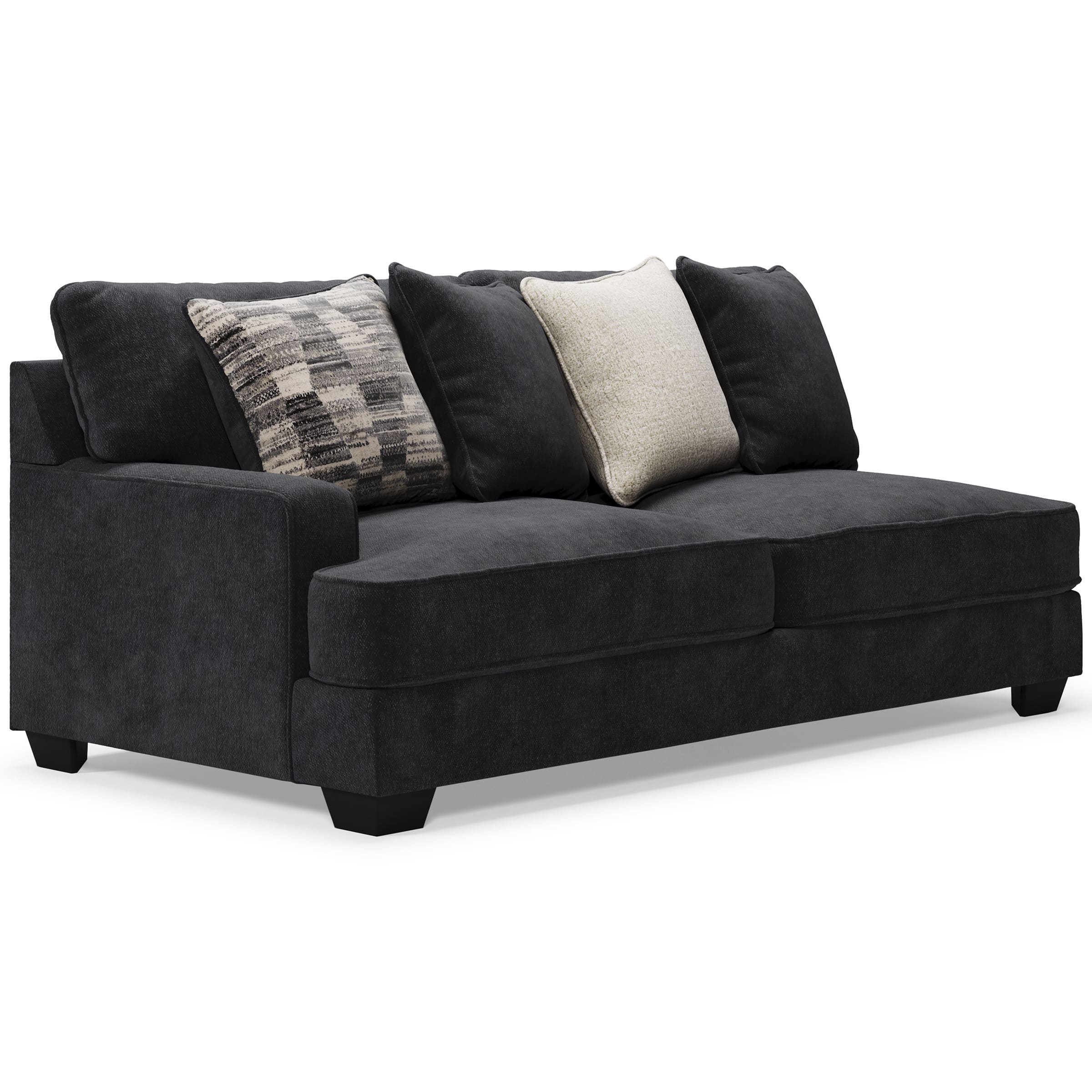 Lavernett 3-Piece Polyester L-Shaped Sectional Sofa