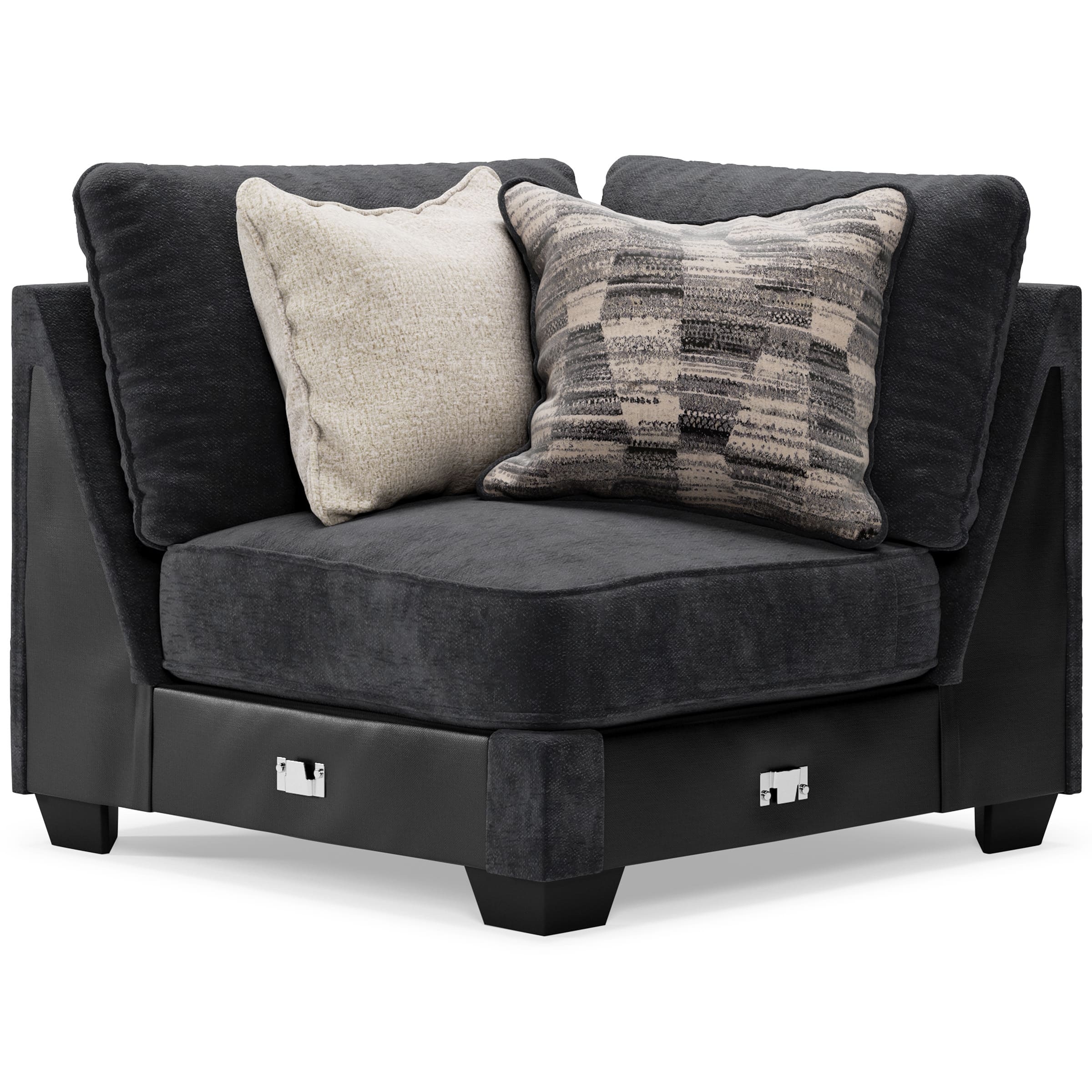 Lavernett 3-Piece Polyester L-Shaped Sectional Sofa
