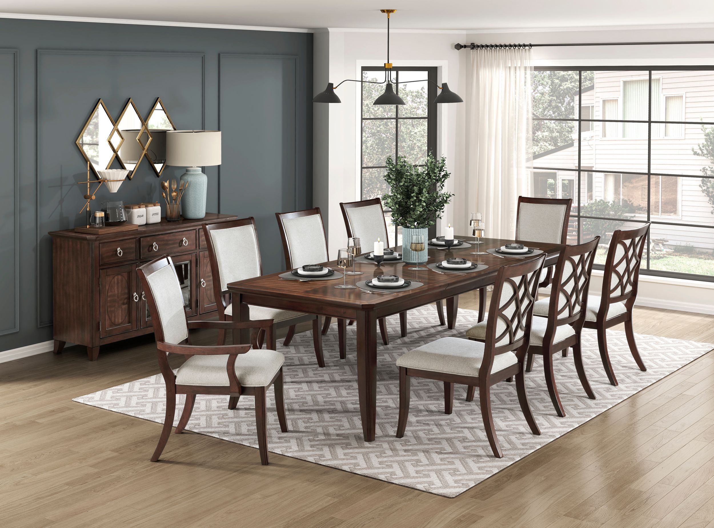 Claymont Rectangular Extendable Wood Dining Table