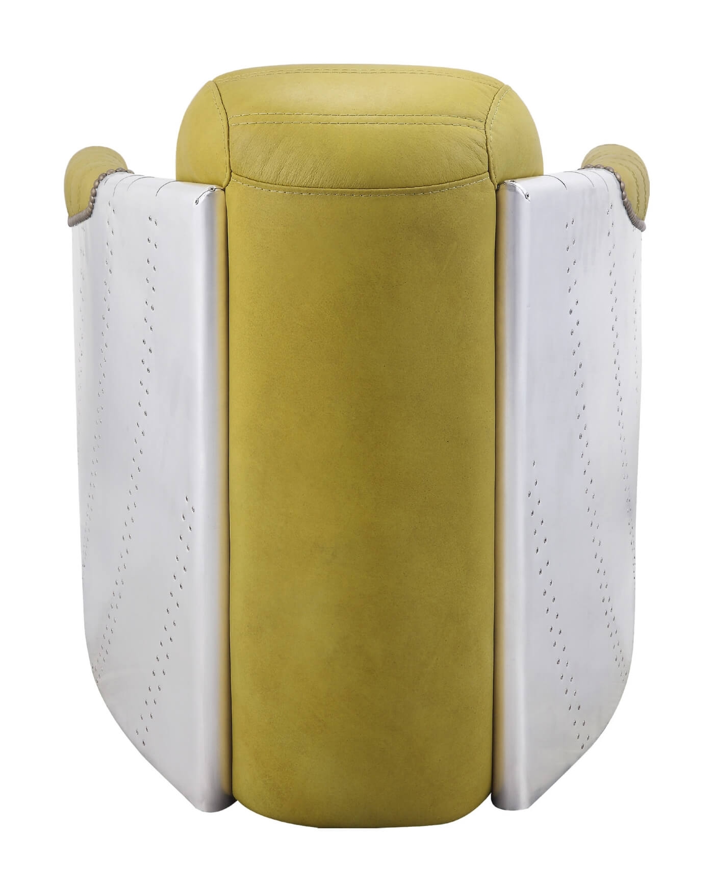 Brancaster 59624 Top Grain Leather/Aluminum Accent Chair