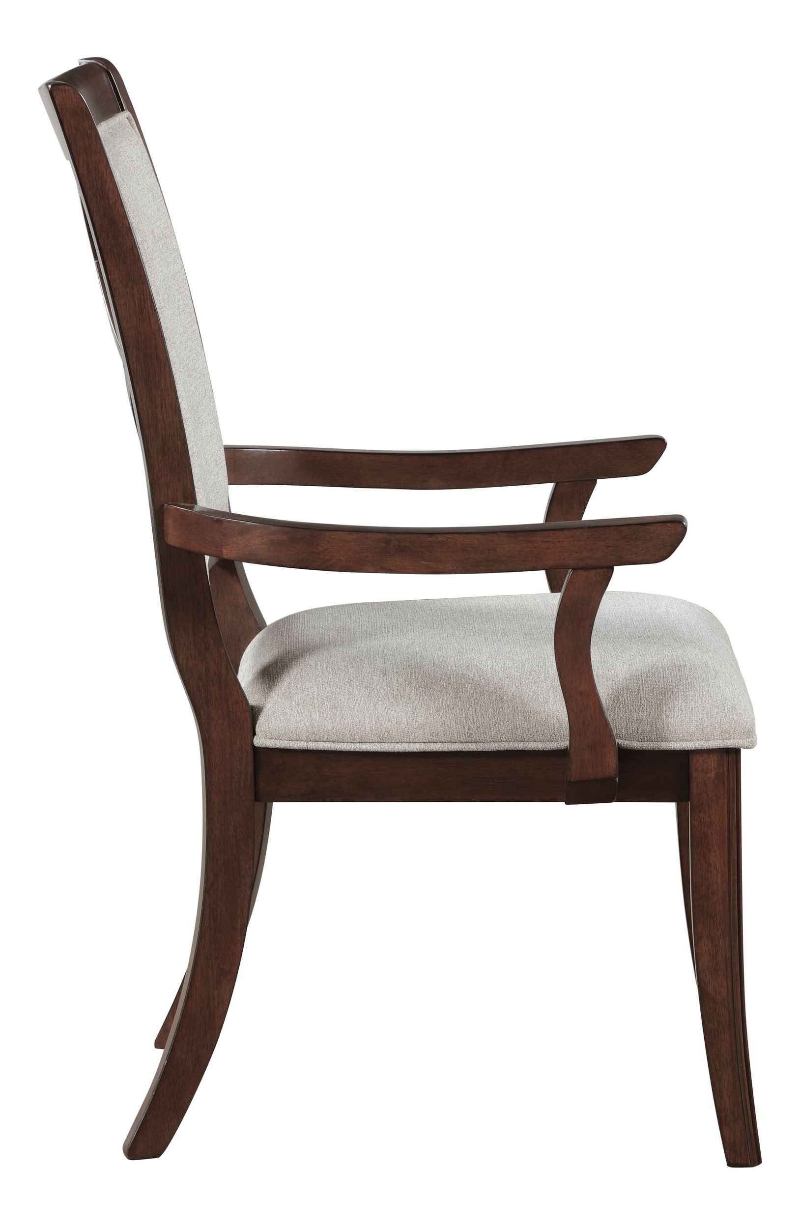 Claymont Wood/Fabric Arm Chair