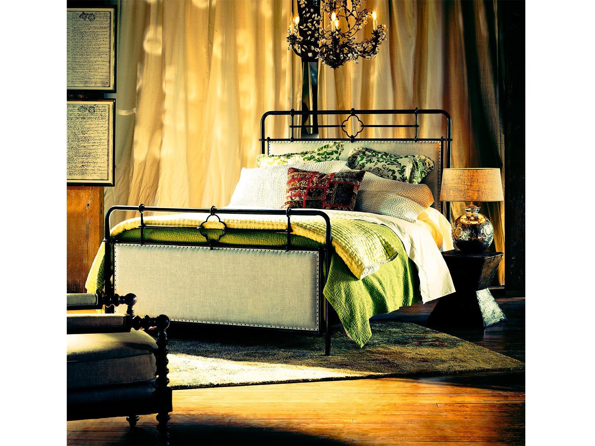 Low Tide Fabric/Metal Panel Bed, Queen Size