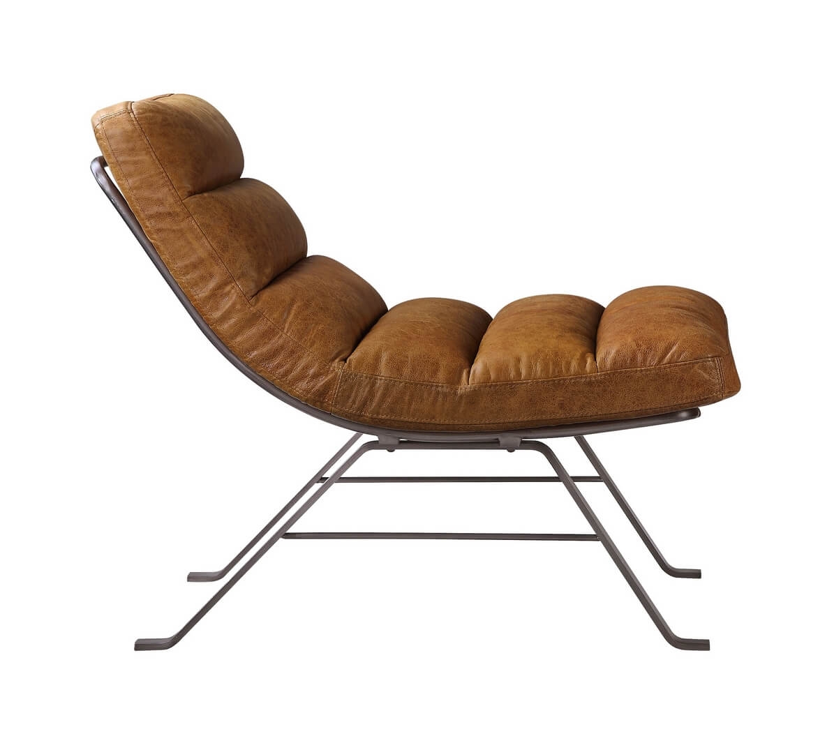 Bison Top Grain Leather Accent Chair