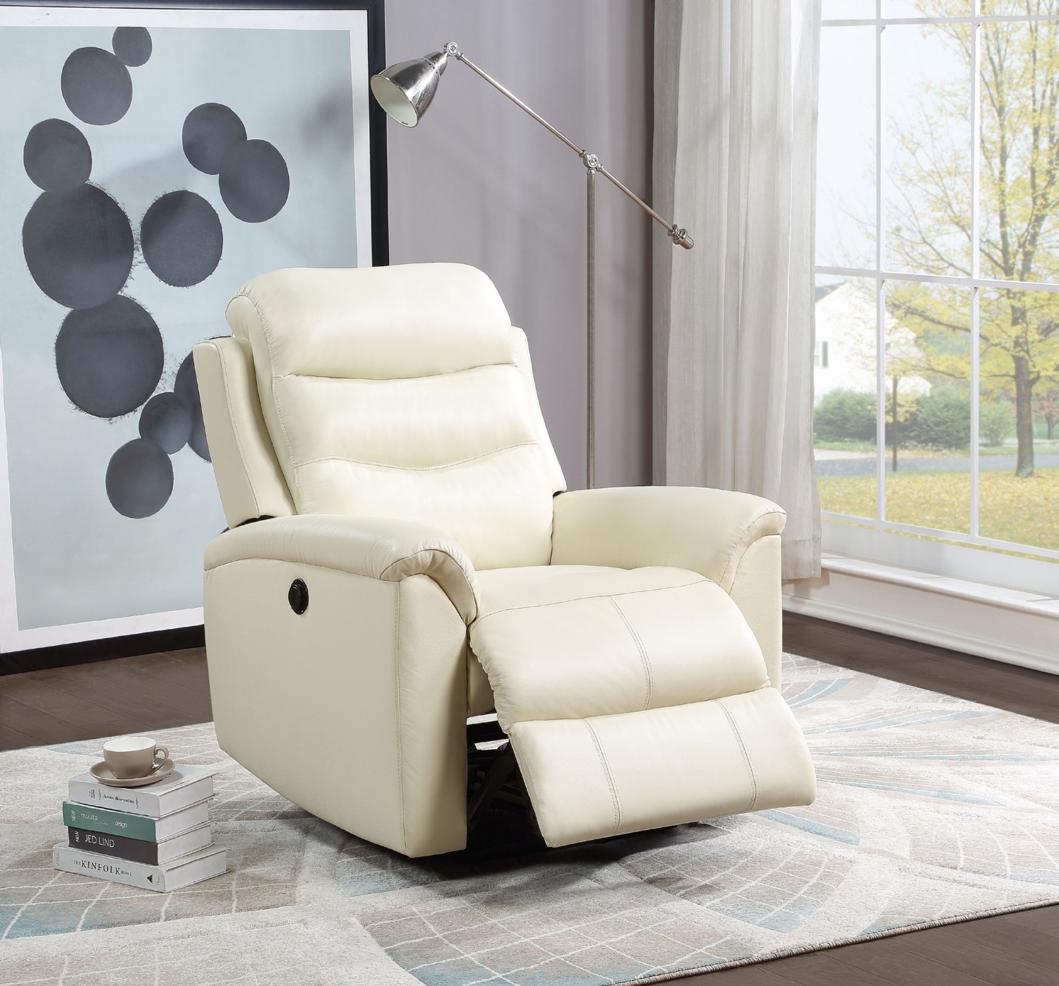 Ava Top Grain Leather Power Motion Recliner Chair