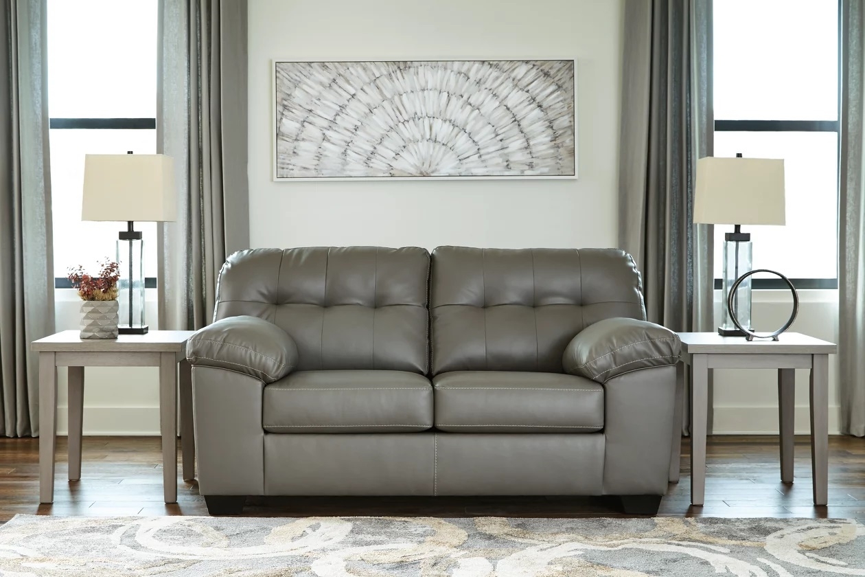 Donlen Faux Leather Living Room Set