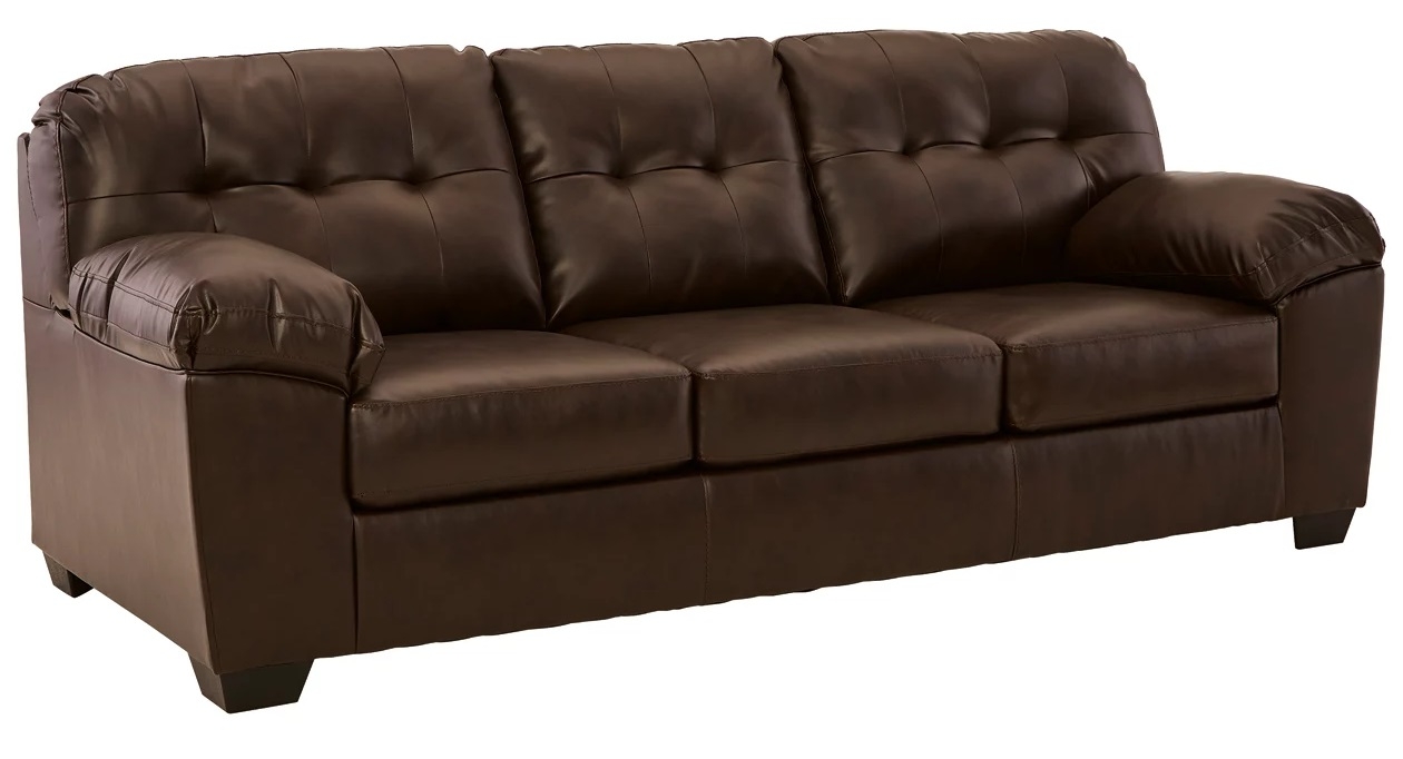 Donlen Faux Leather Living Room Set