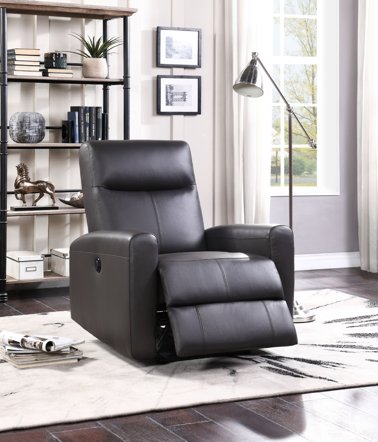 Blane Top Grain Leather Power Recliner