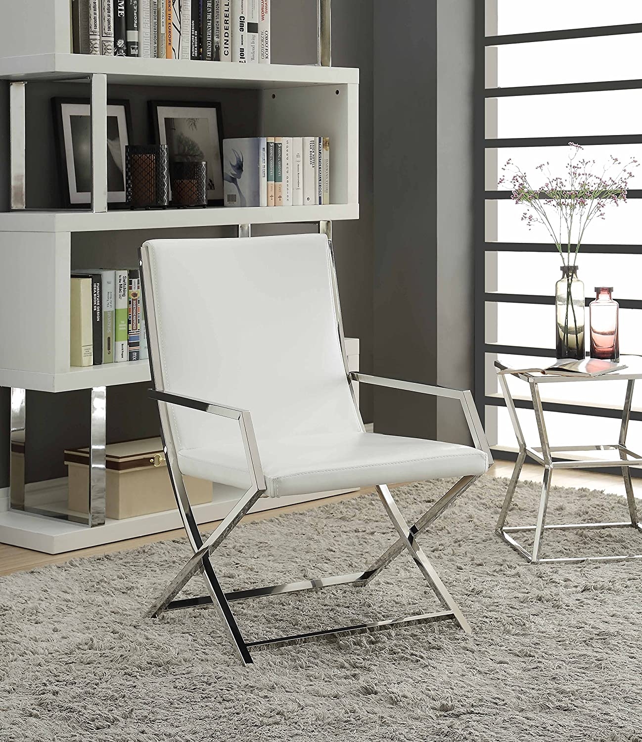Rafael Leatherette Accent Chair