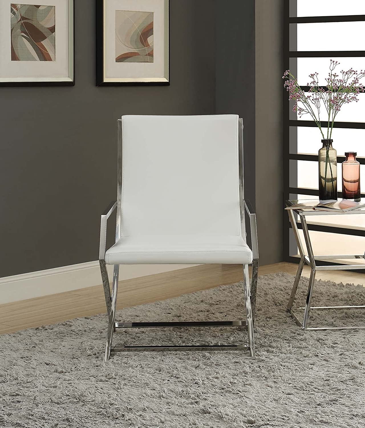 Rafael Leatherette Accent Chair