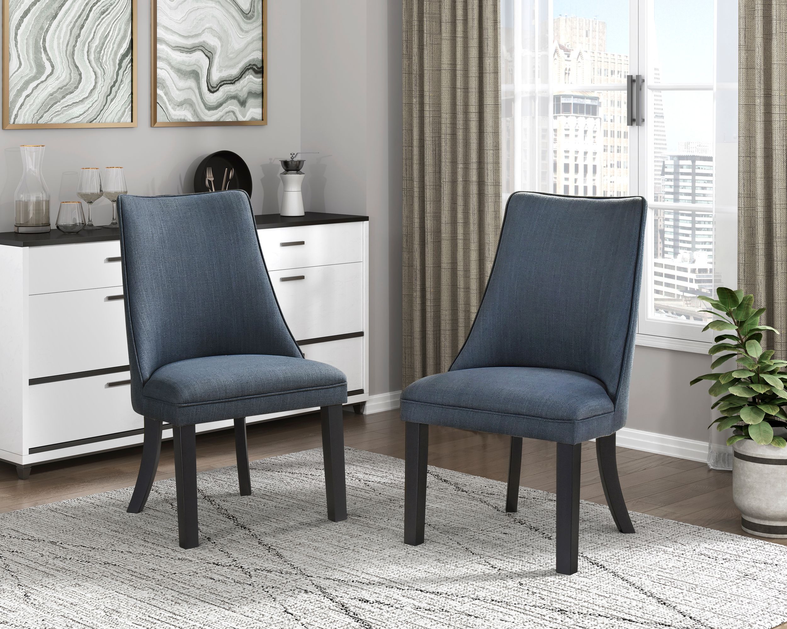 Paulson Wood/Fabric Side Chair