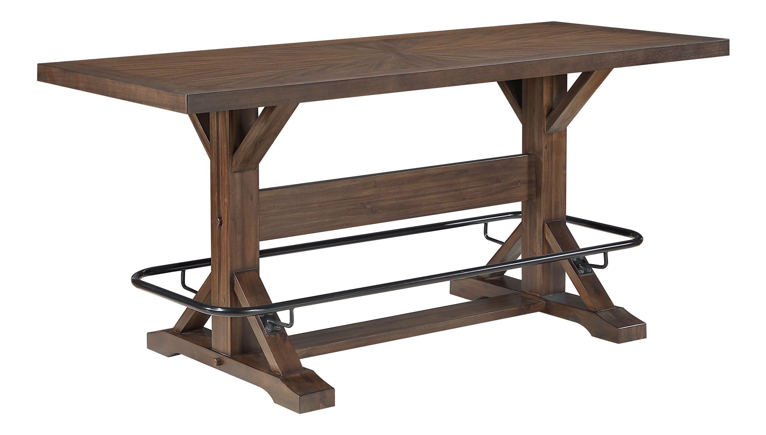 Oliver Rectangular Wood/Metal Counter Height Set