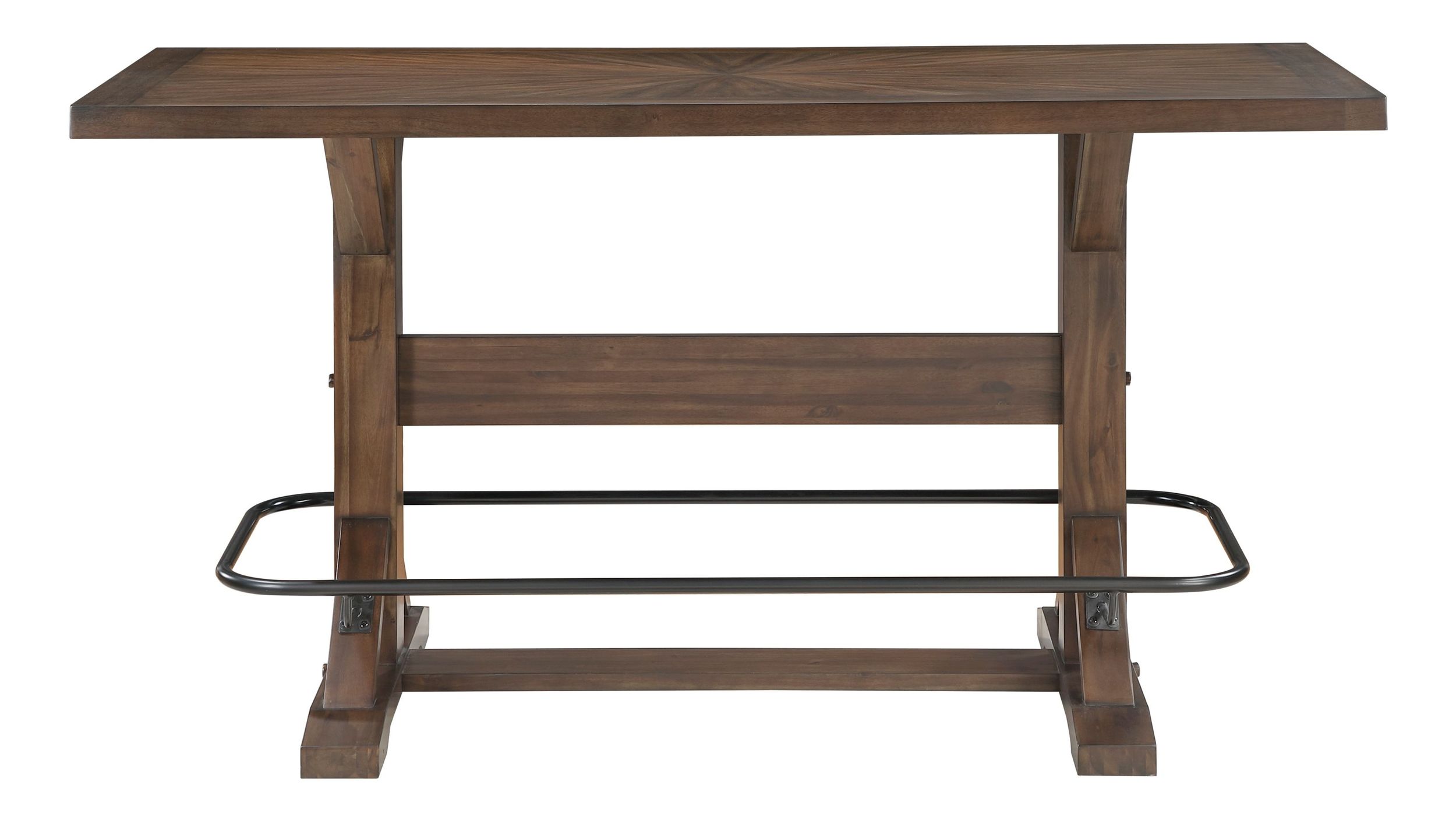 Oliver Rectangular Wood/Metal Pub Height Set