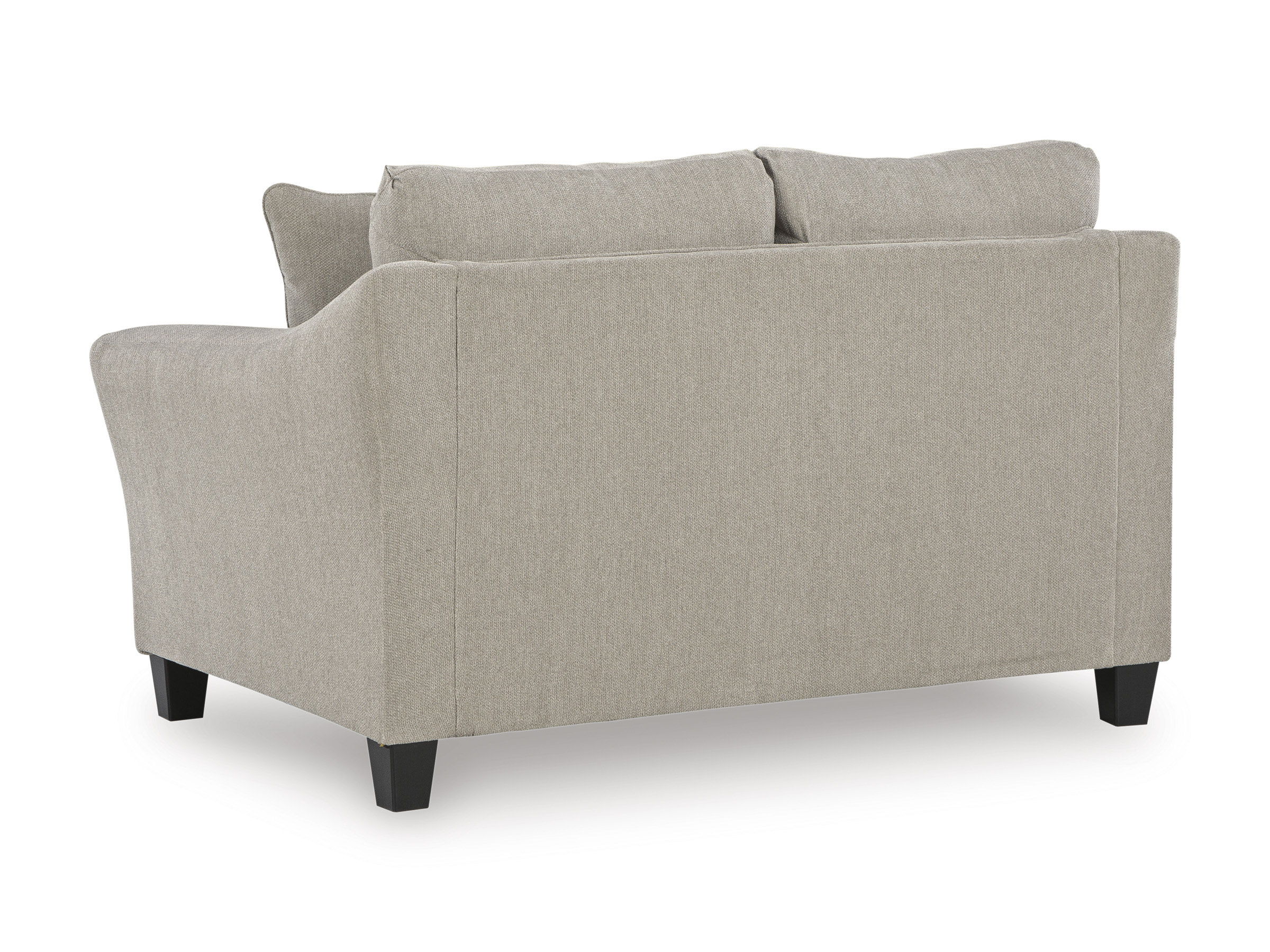 Willarae Transitional Loveseat | Taupe Upholstery