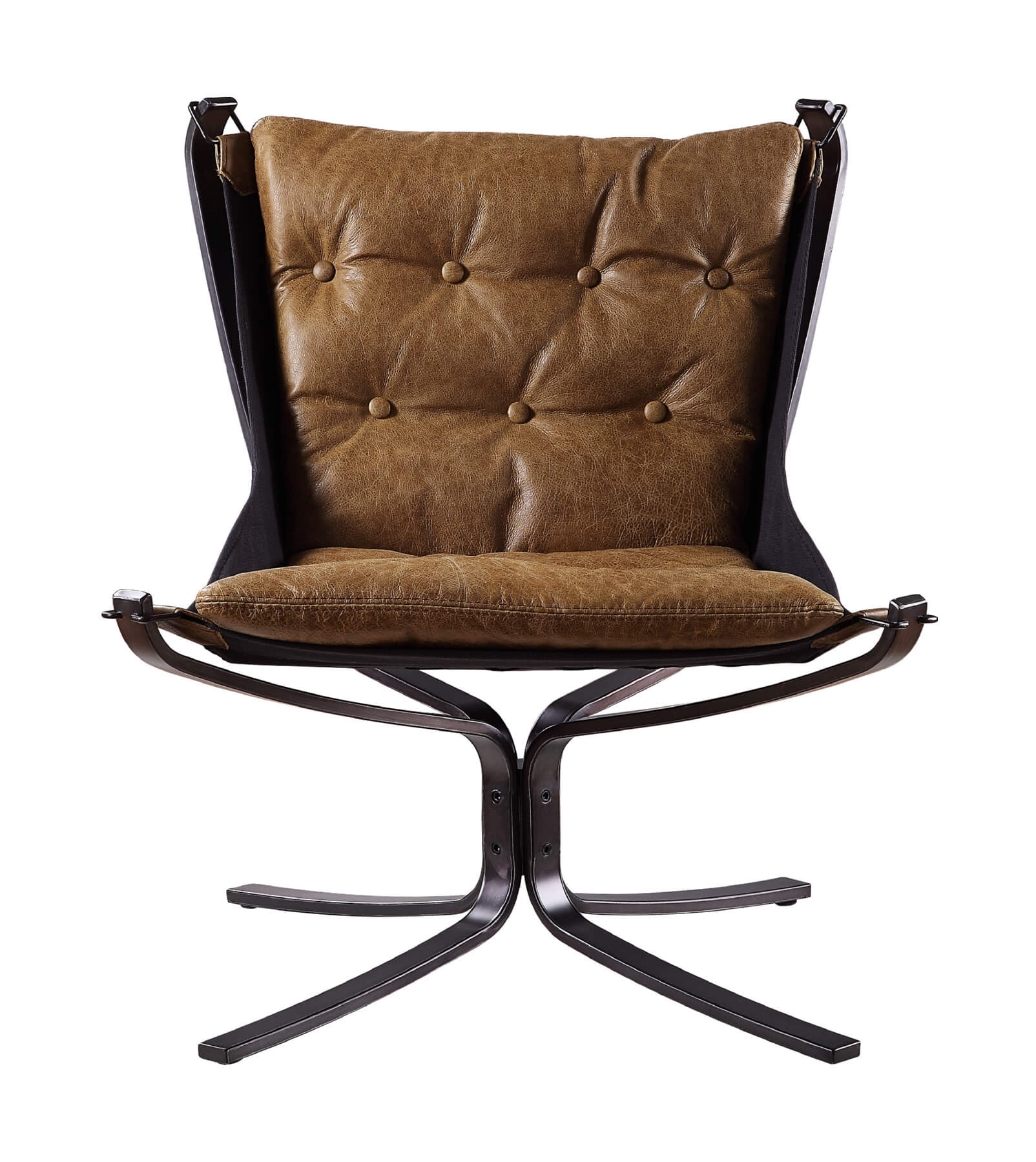 Carney Top Grain Leather Accent Chair
