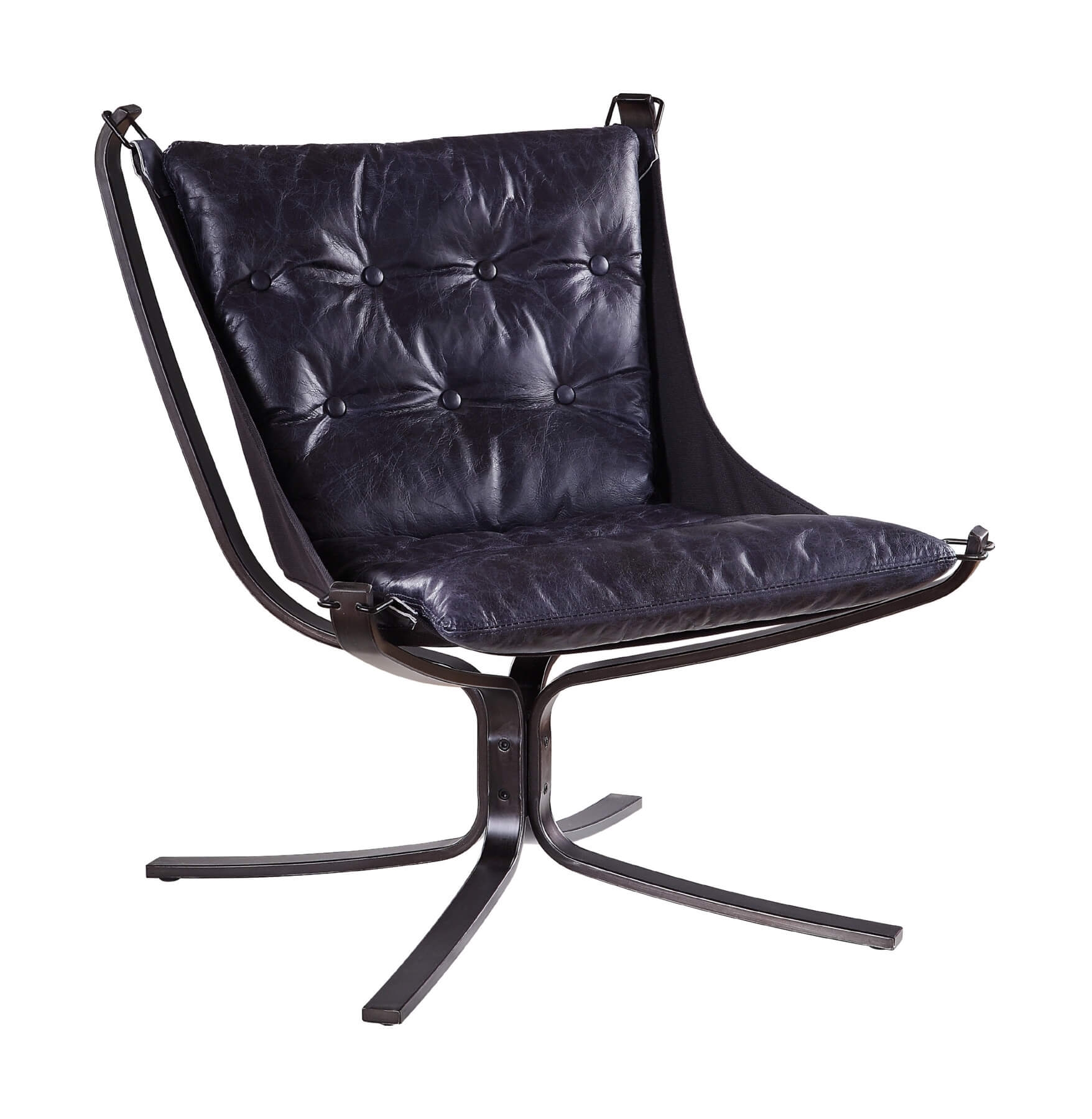 Carney Top Grain Leather Accent Chair