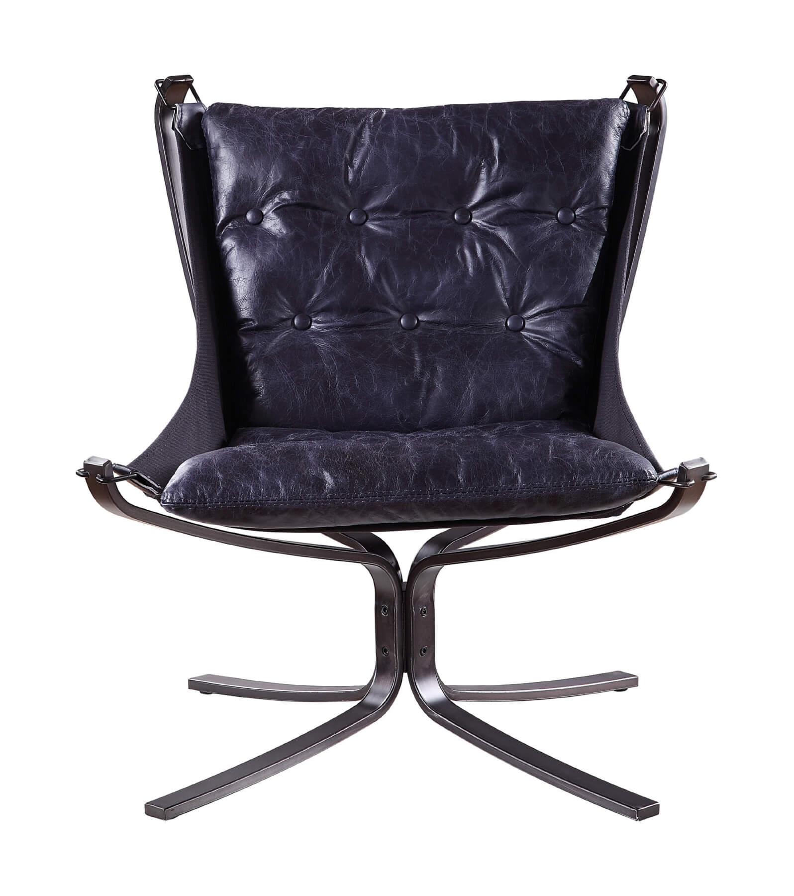 Carney Top Grain Leather Accent Chair