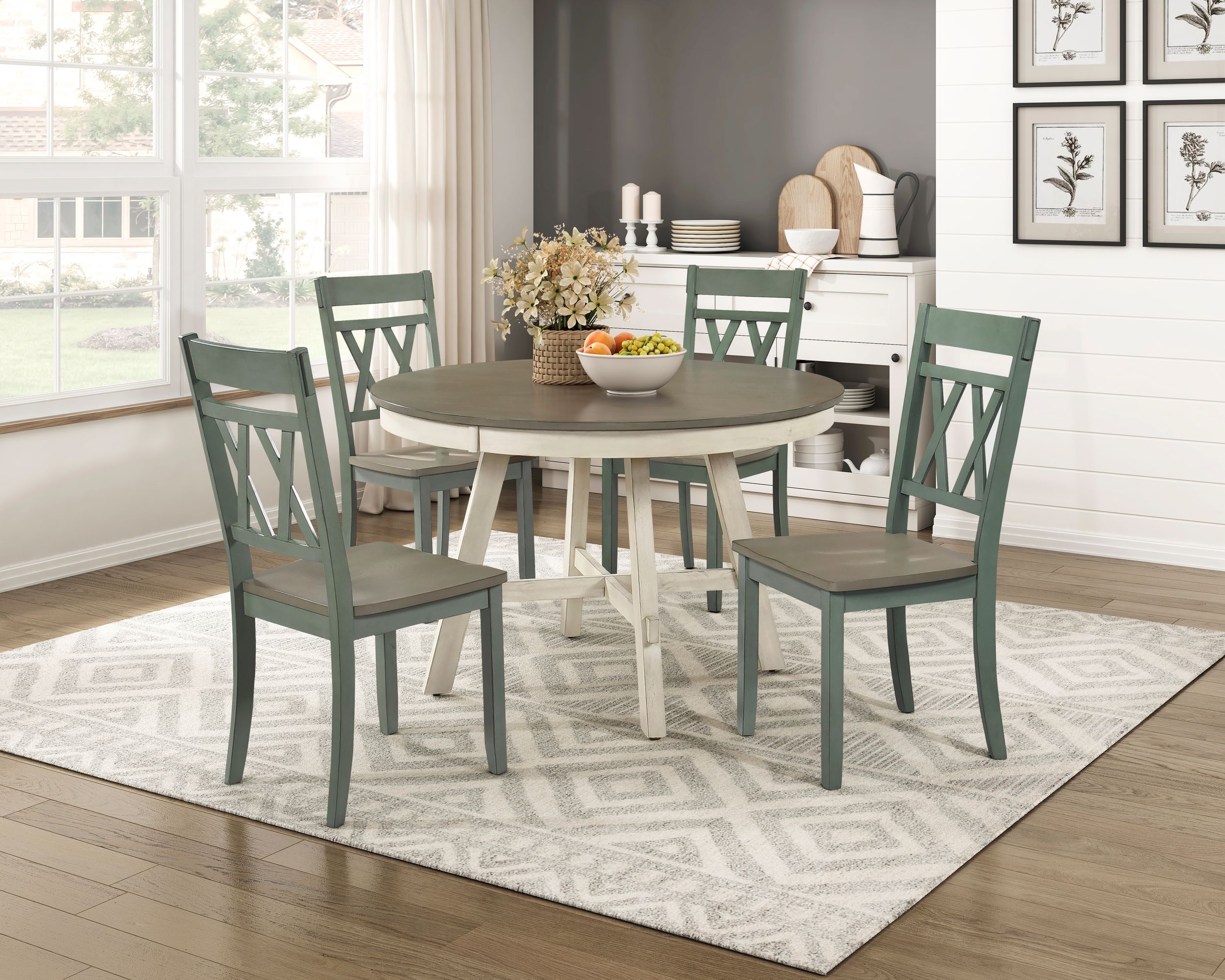 Ogden Round Wood Dining Table