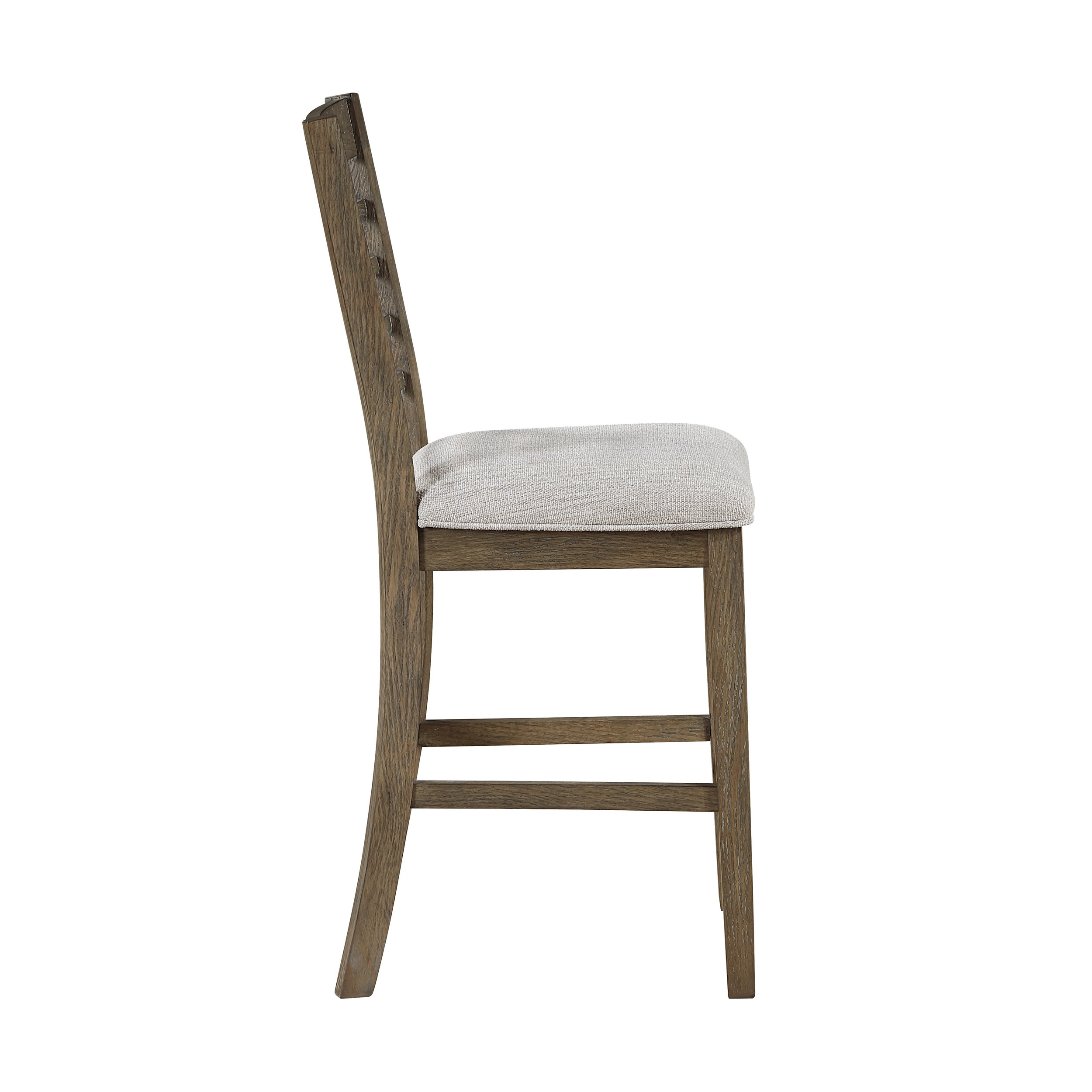 Emilia Wood/Fabric 6-Piece Pack Counter Height Set